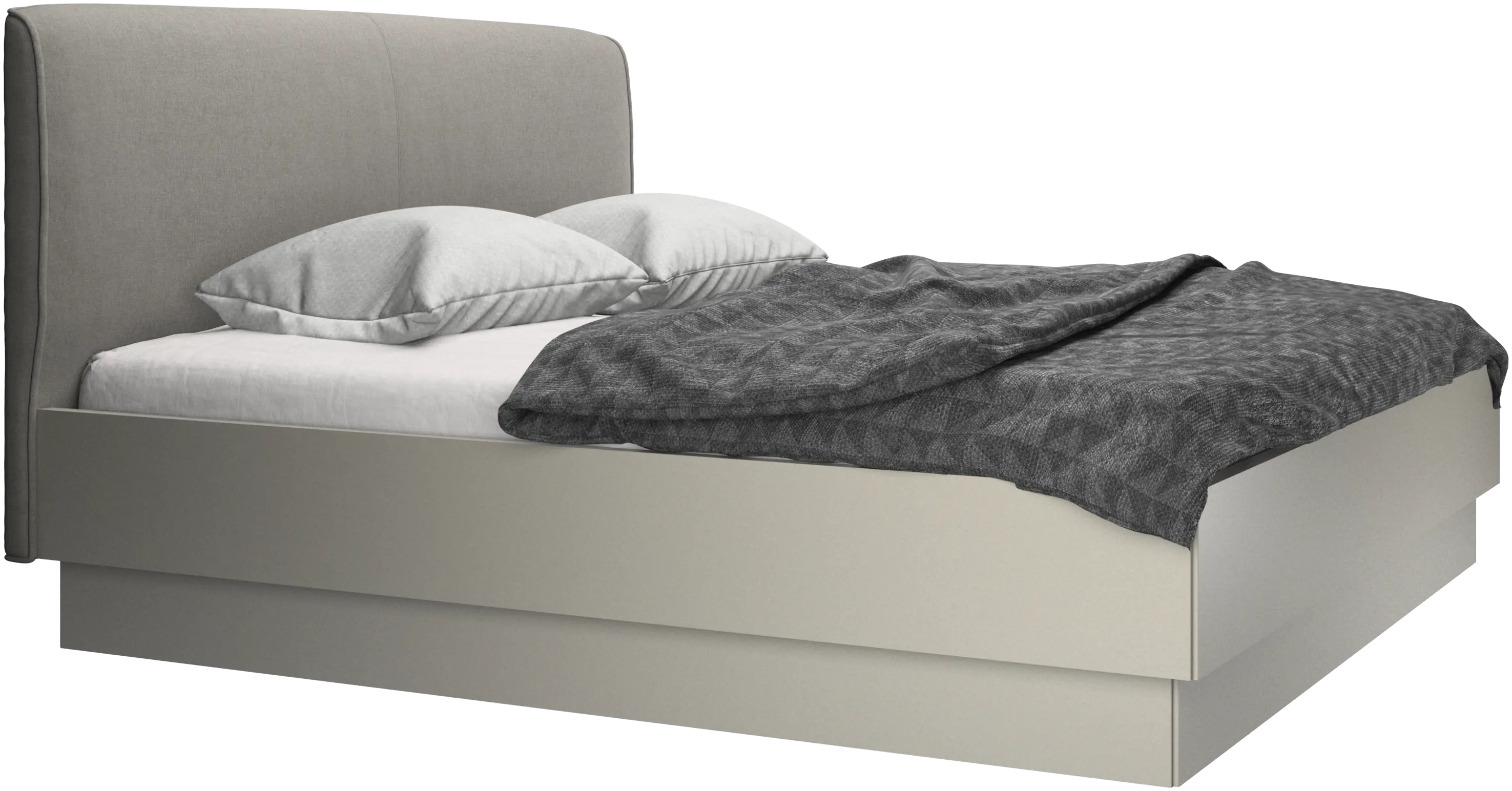 Houston, upholstered bed with storage