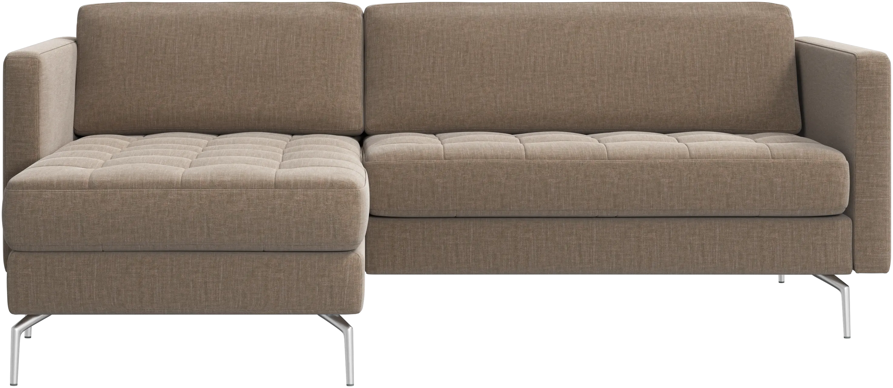 Osaka sofa with resting unit, tufted seat
