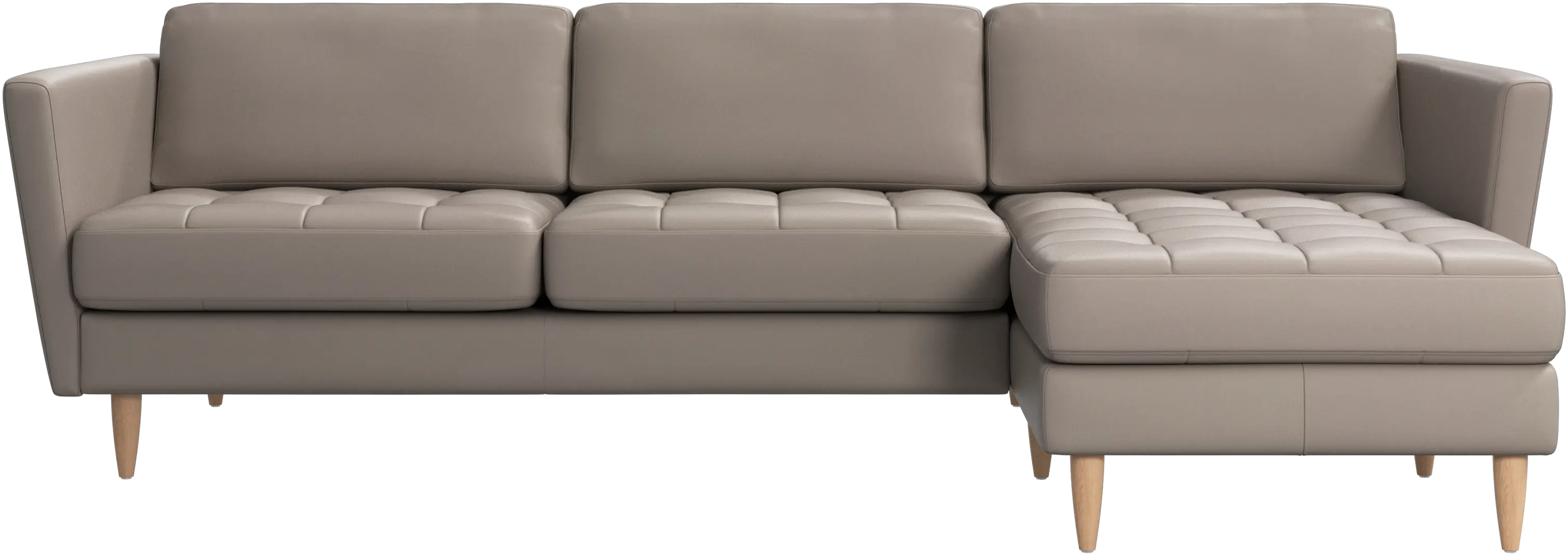 Osaka sofa with resting unit, tufted seat
