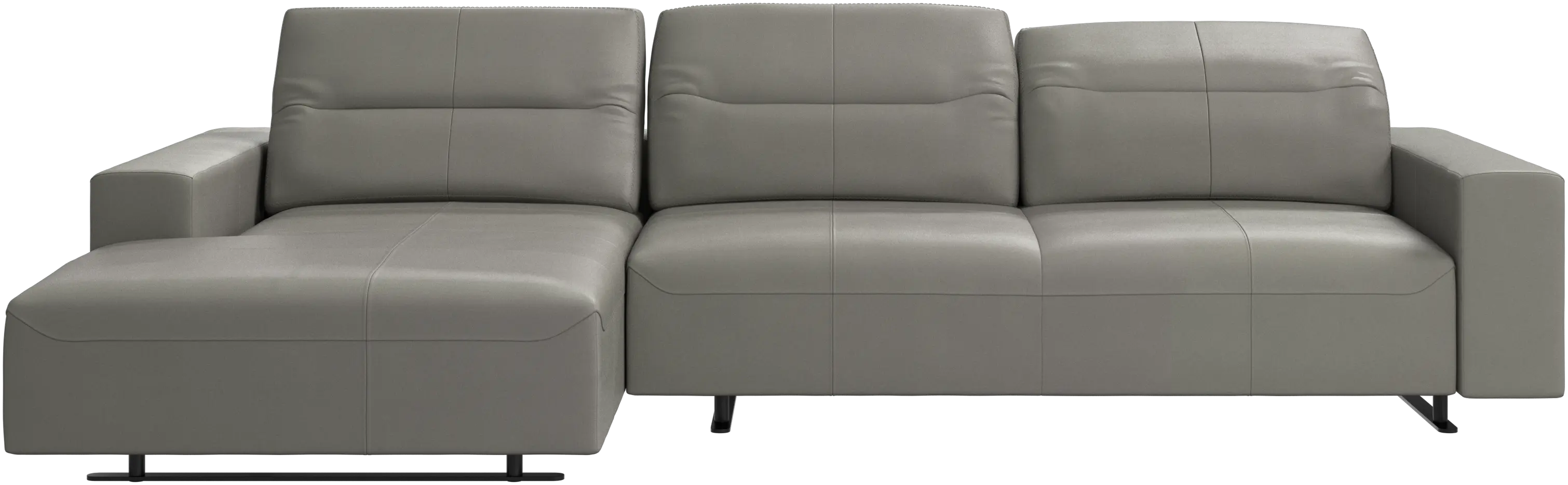 Sofá Hampton con respaldo ajustable y módulo de descanso en lado izquierdo