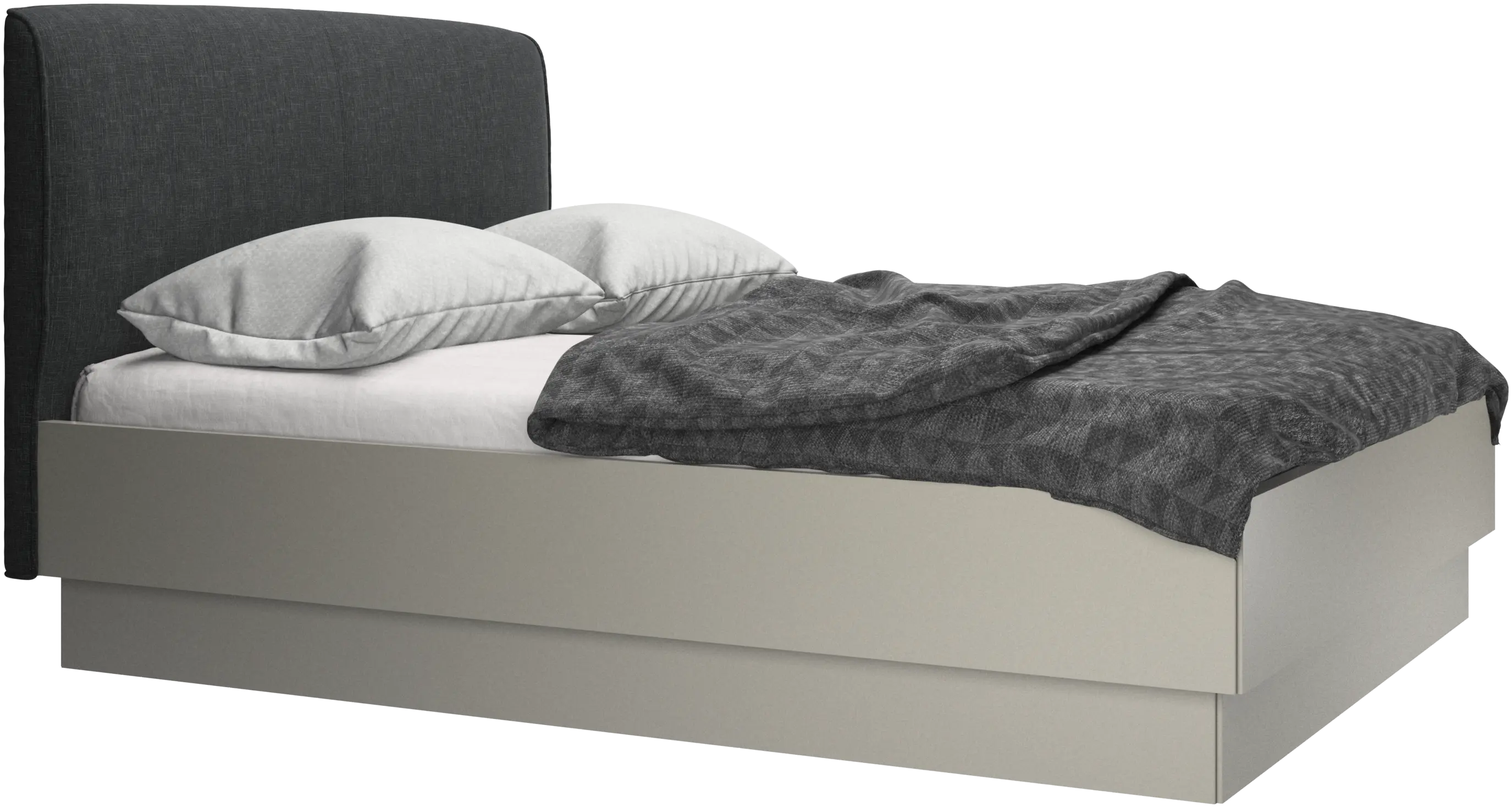 Houston, upholstered bed with storage