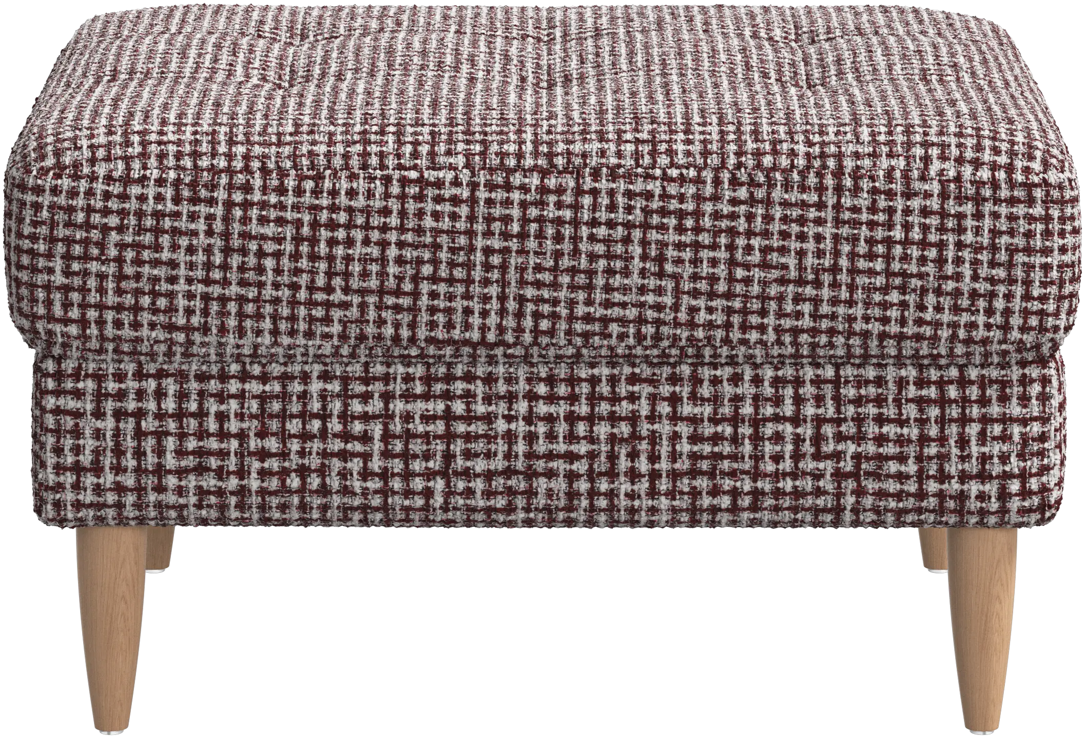 Osaka footstool, tufted seat