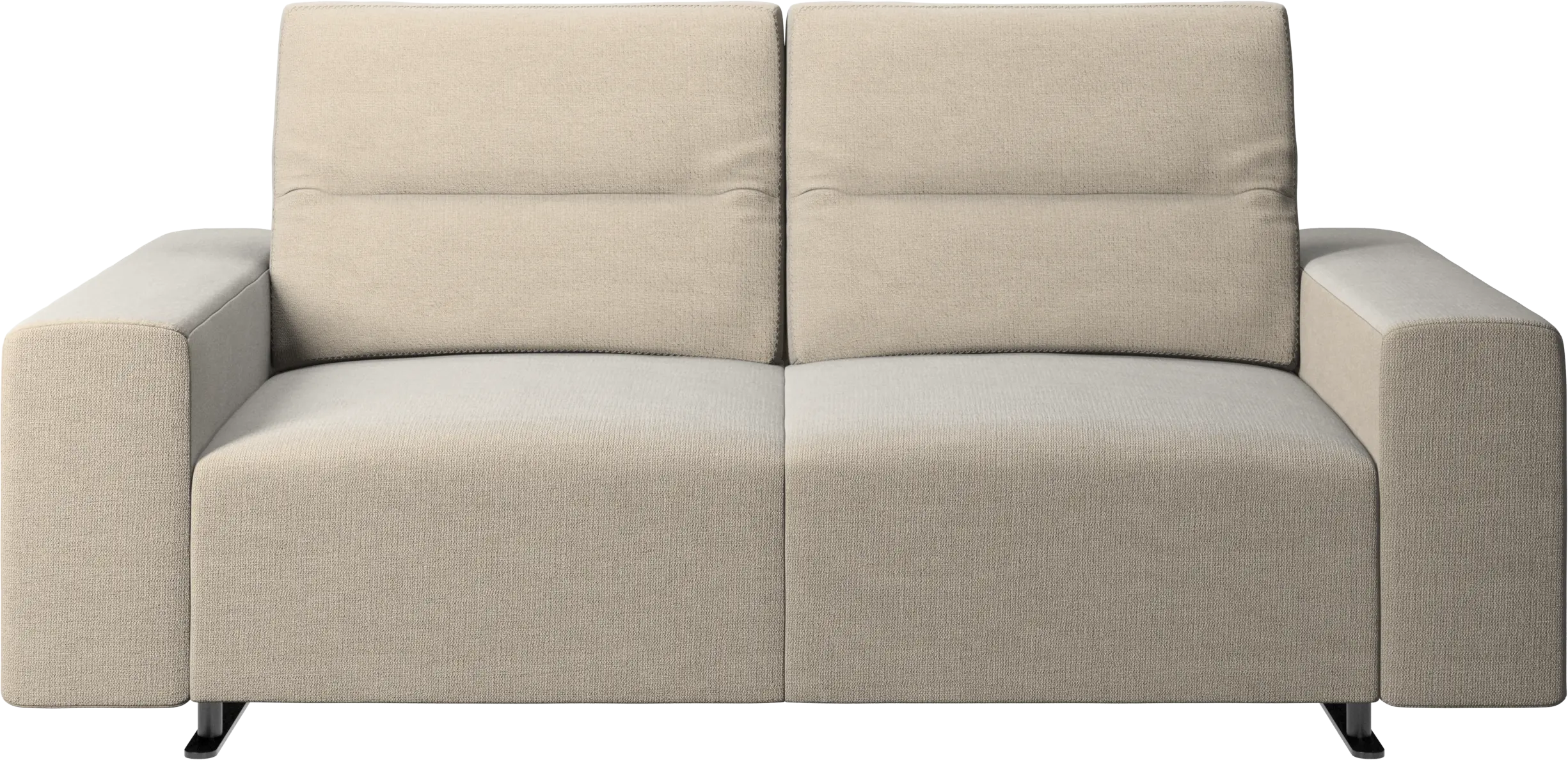 Hampton sofa with adjustable back and storage on the left side