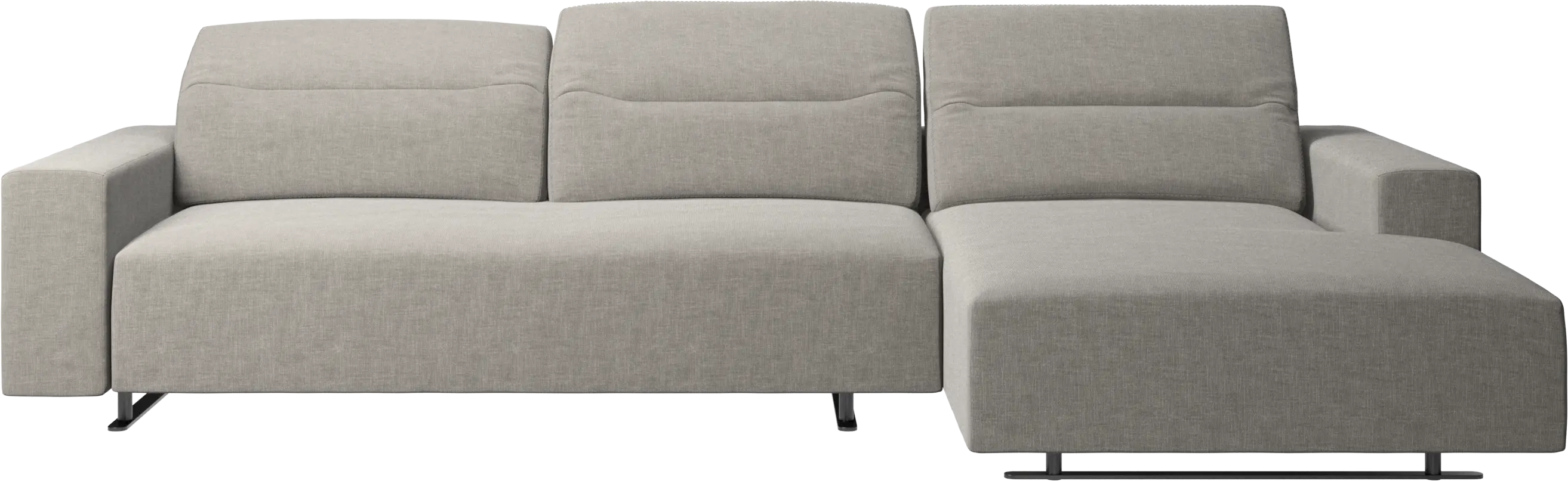 Hampton sofa with adjustable back and resting unit left side