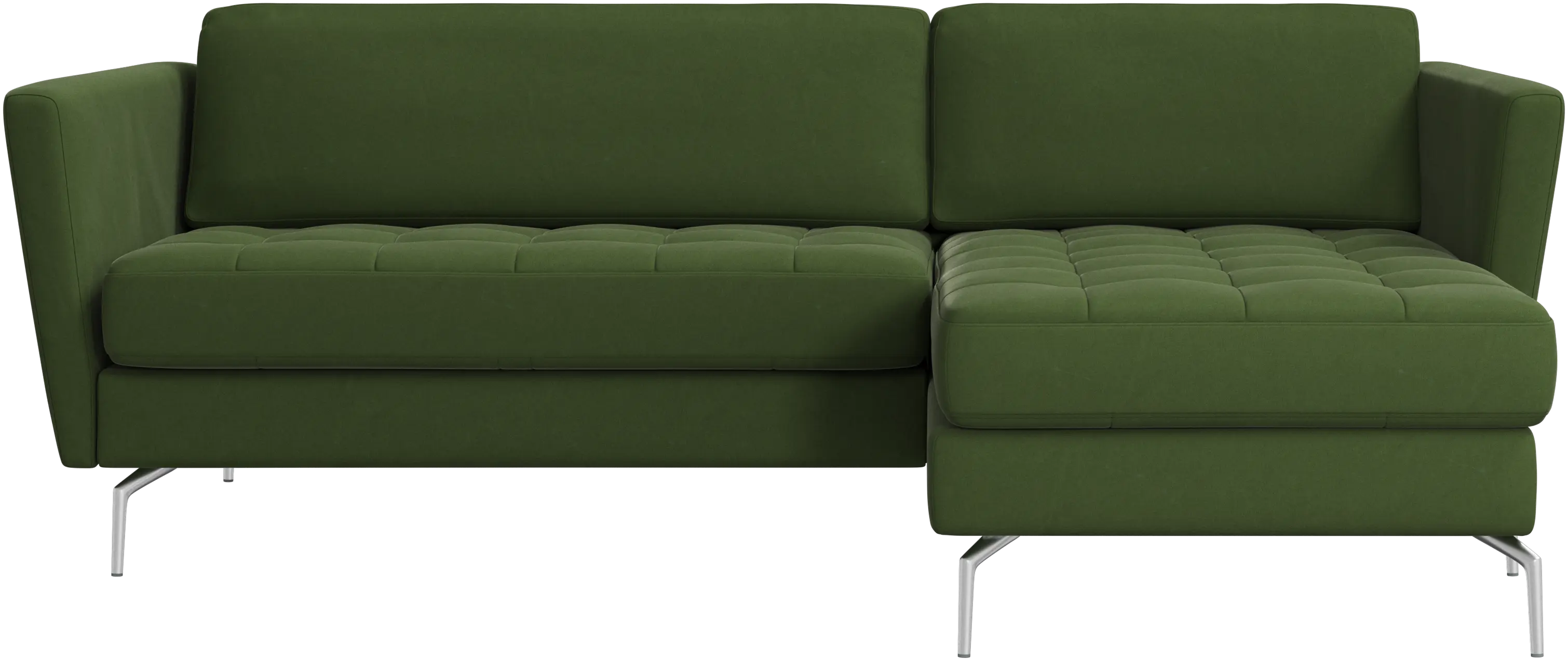 Osaka sofa with resting unit, tufted seat