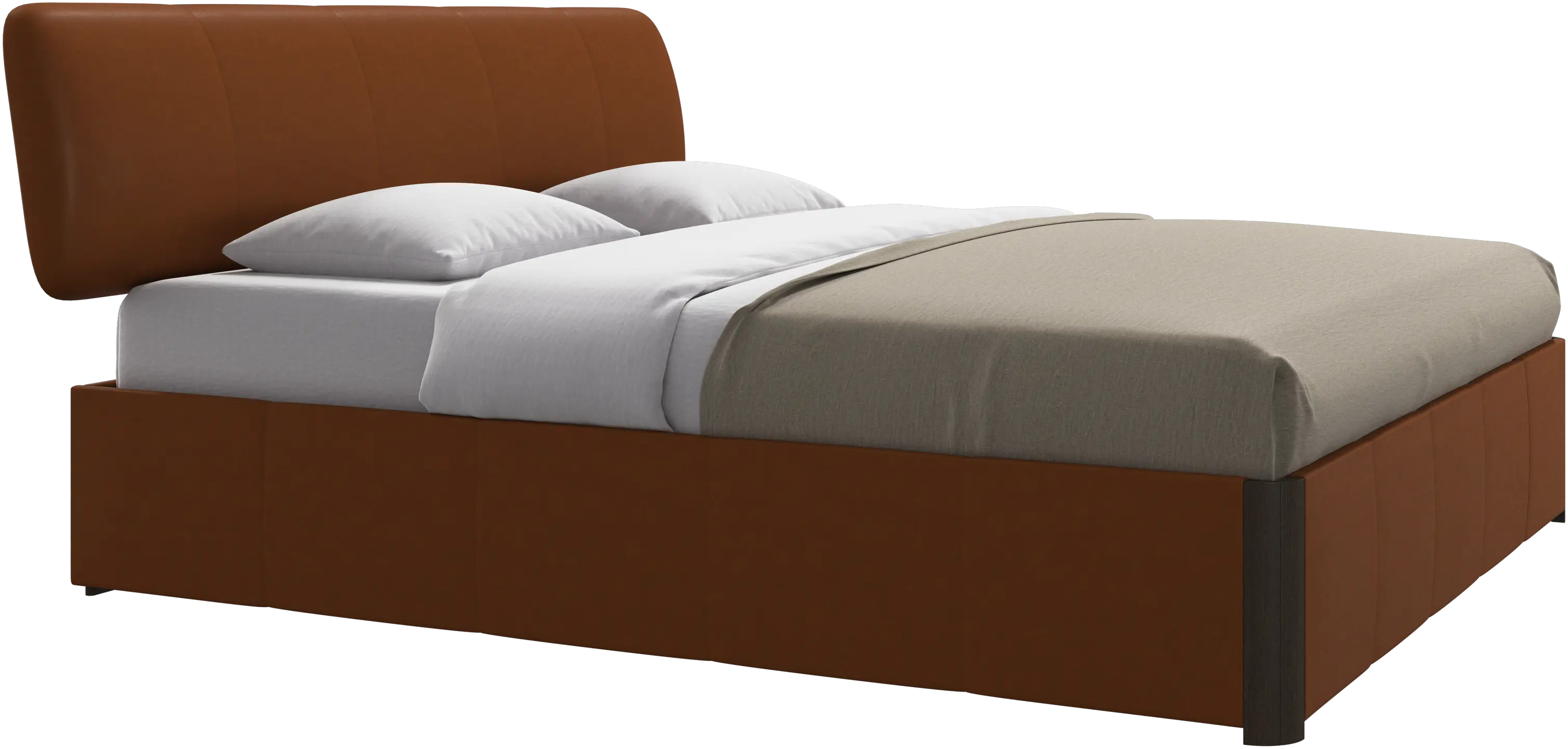 Element bed, bed-mounted headboard, with slats, excl. mattress