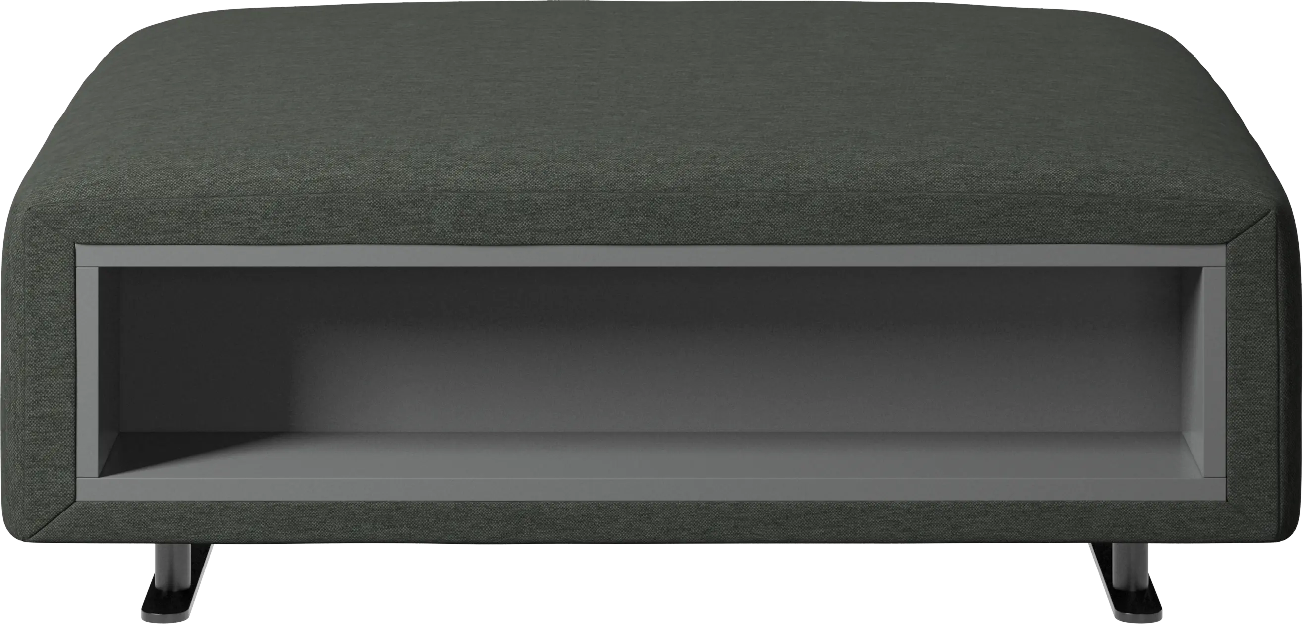 Hampton footstool with storage left and right sides