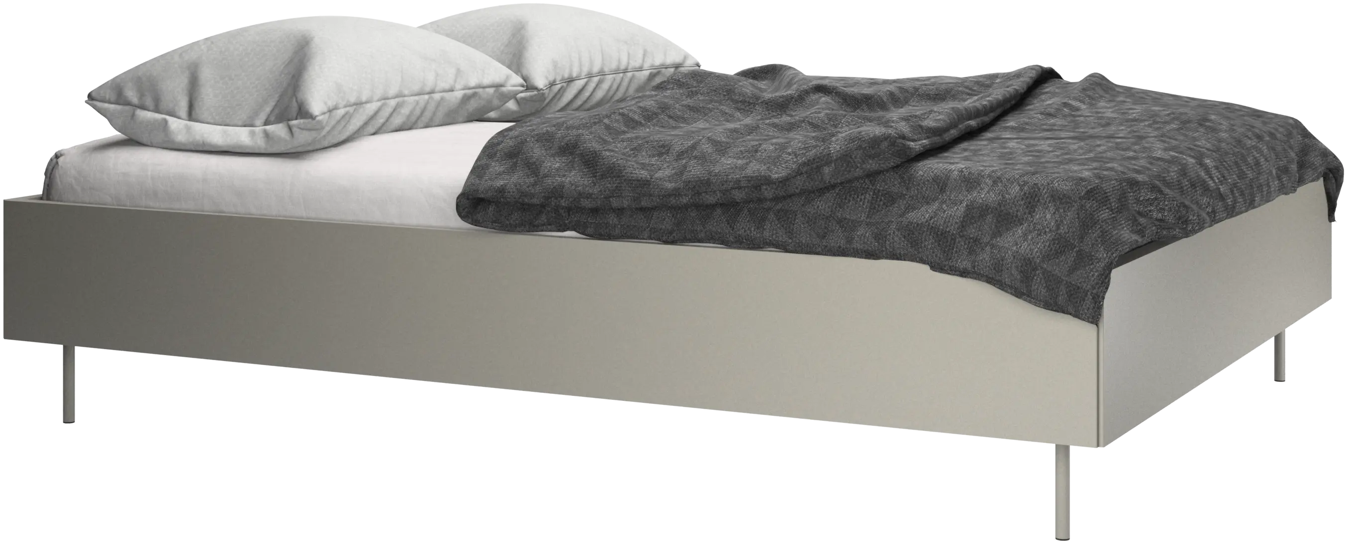 Lugano, Without headboard, with slats and legs