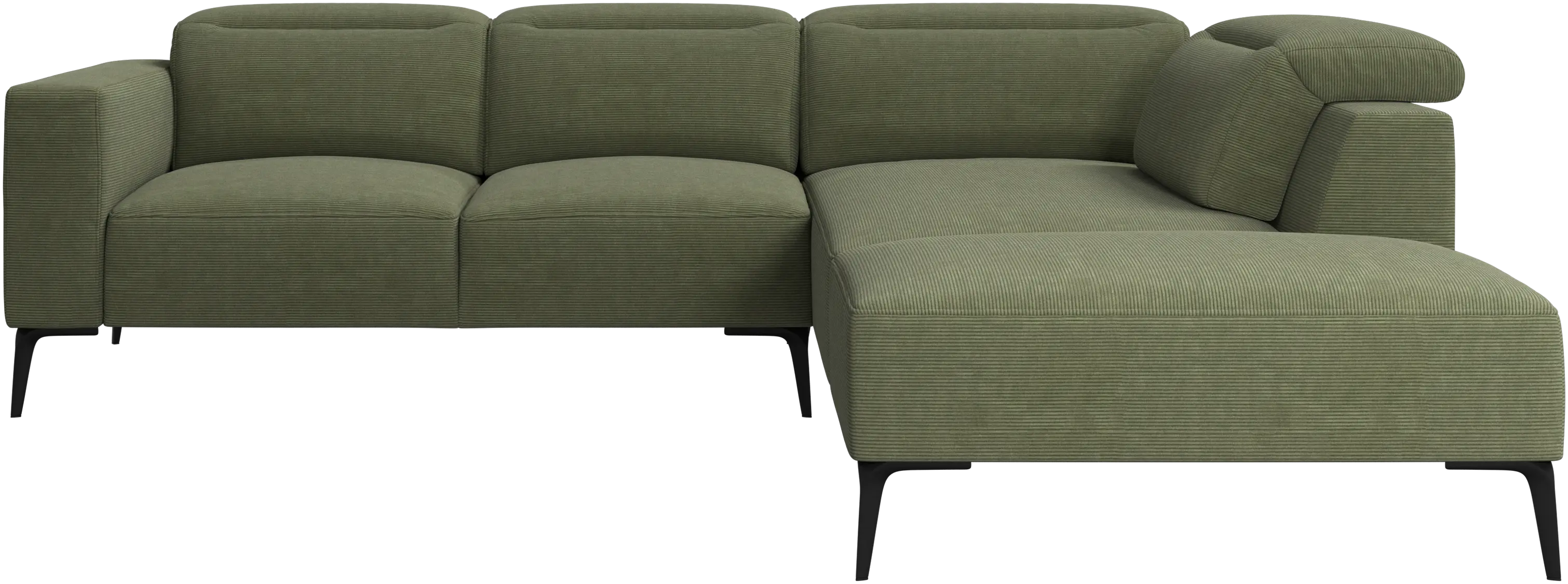 Zürich corner sofa with lounging unit