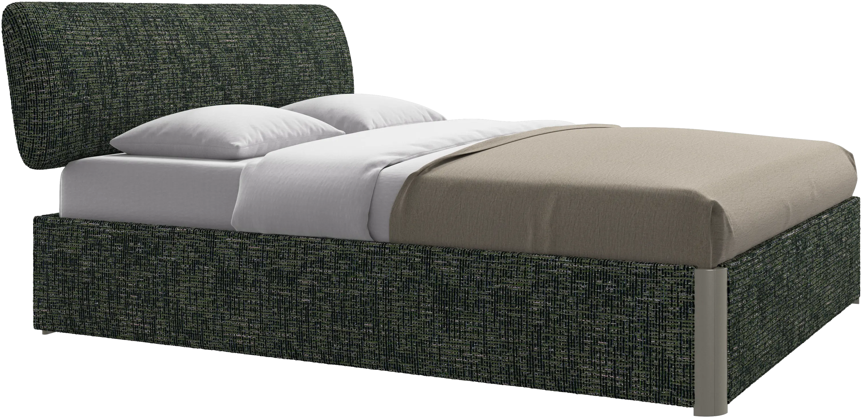 Element 床、床头板(安装在床上)、带床板,不包括床垫