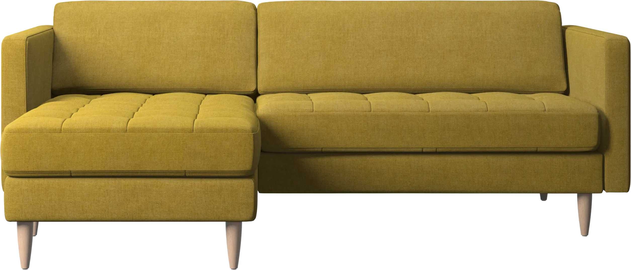 Osaka sofa with resting unit, tufted seat