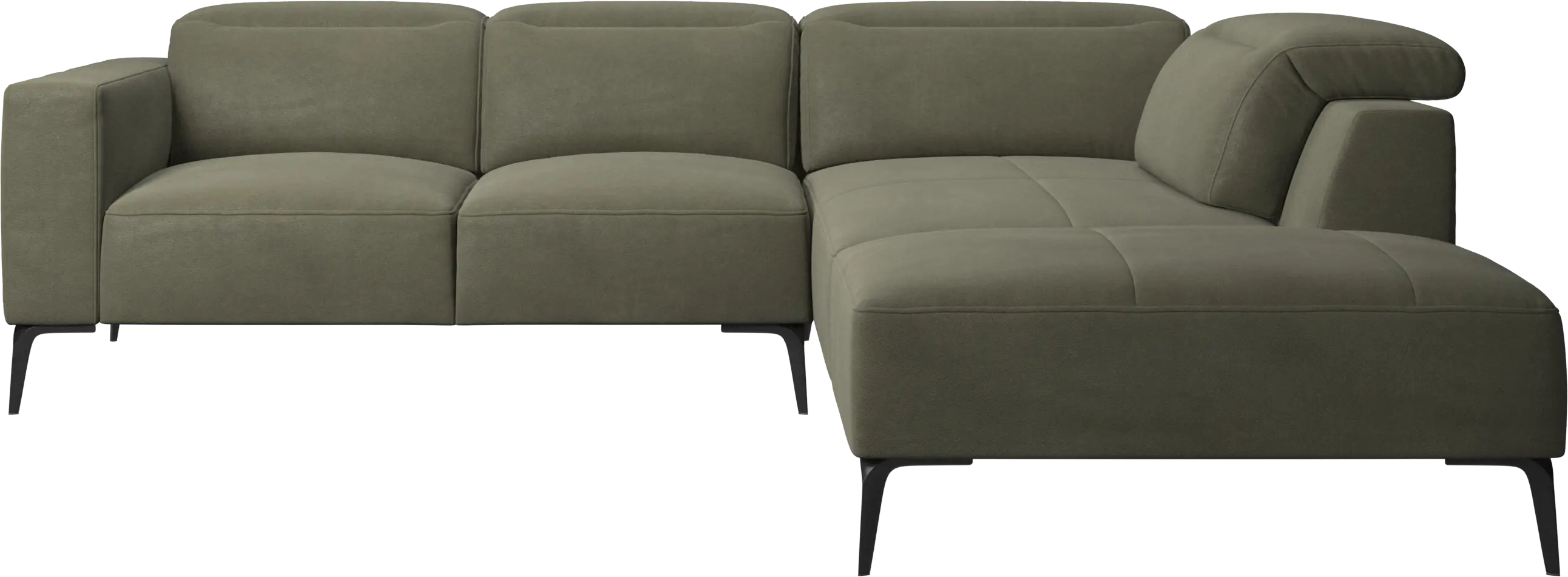 Zürich corner sofa with lounging unit