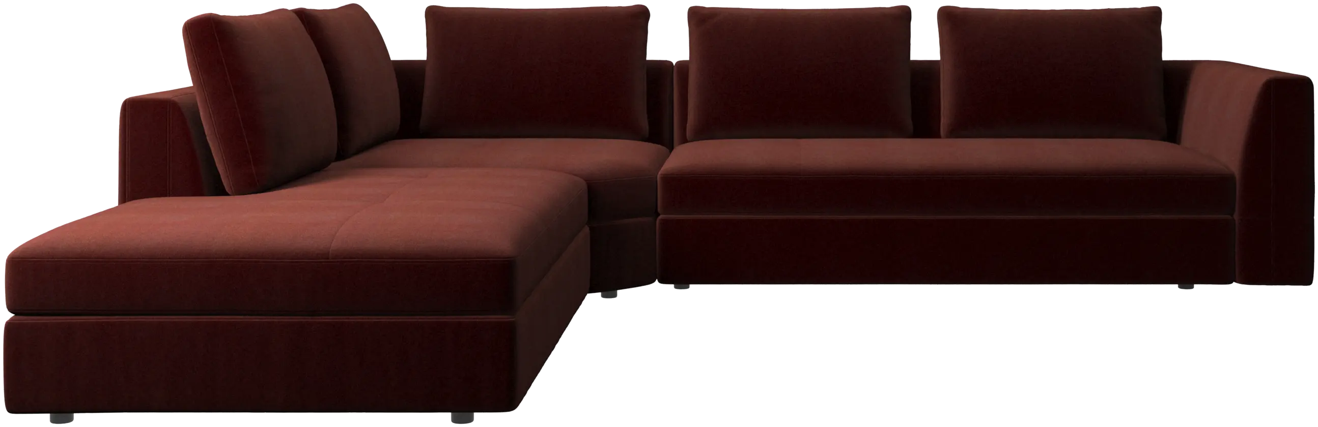 Bergamo corner sofa with lounging unit