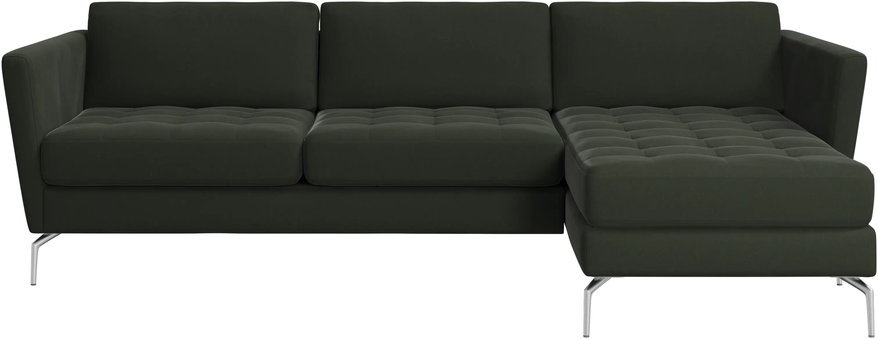 Osaka sofa with resting unit, tufted seat