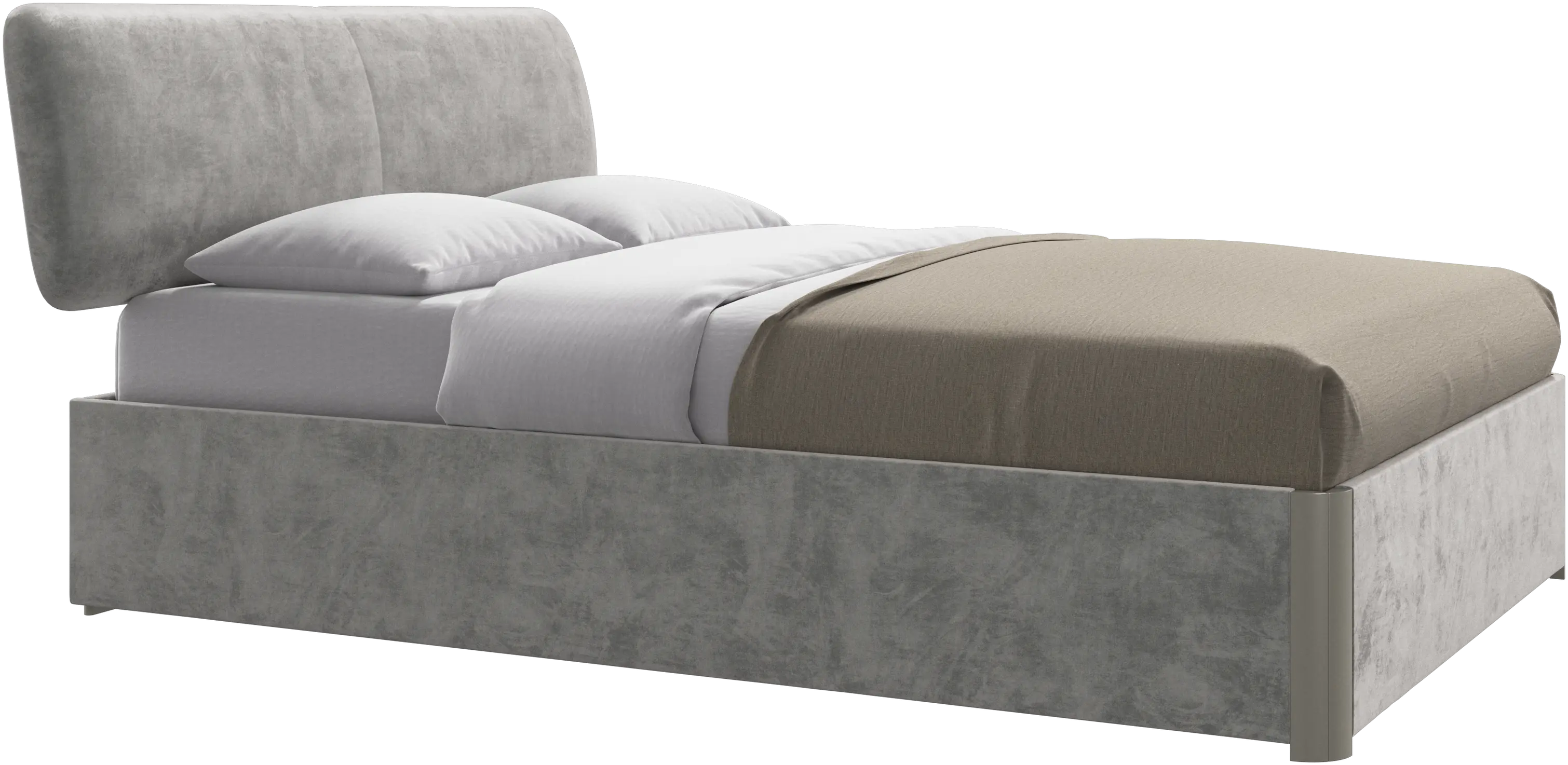 Element bed, bed-mounted headboard, with slats, excl. mattress