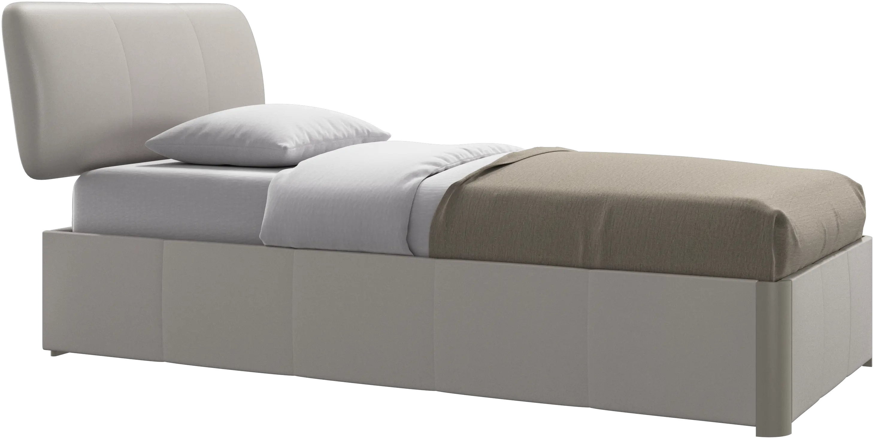 Element bed, bed-mounted headboard, with slats, excl. mattress