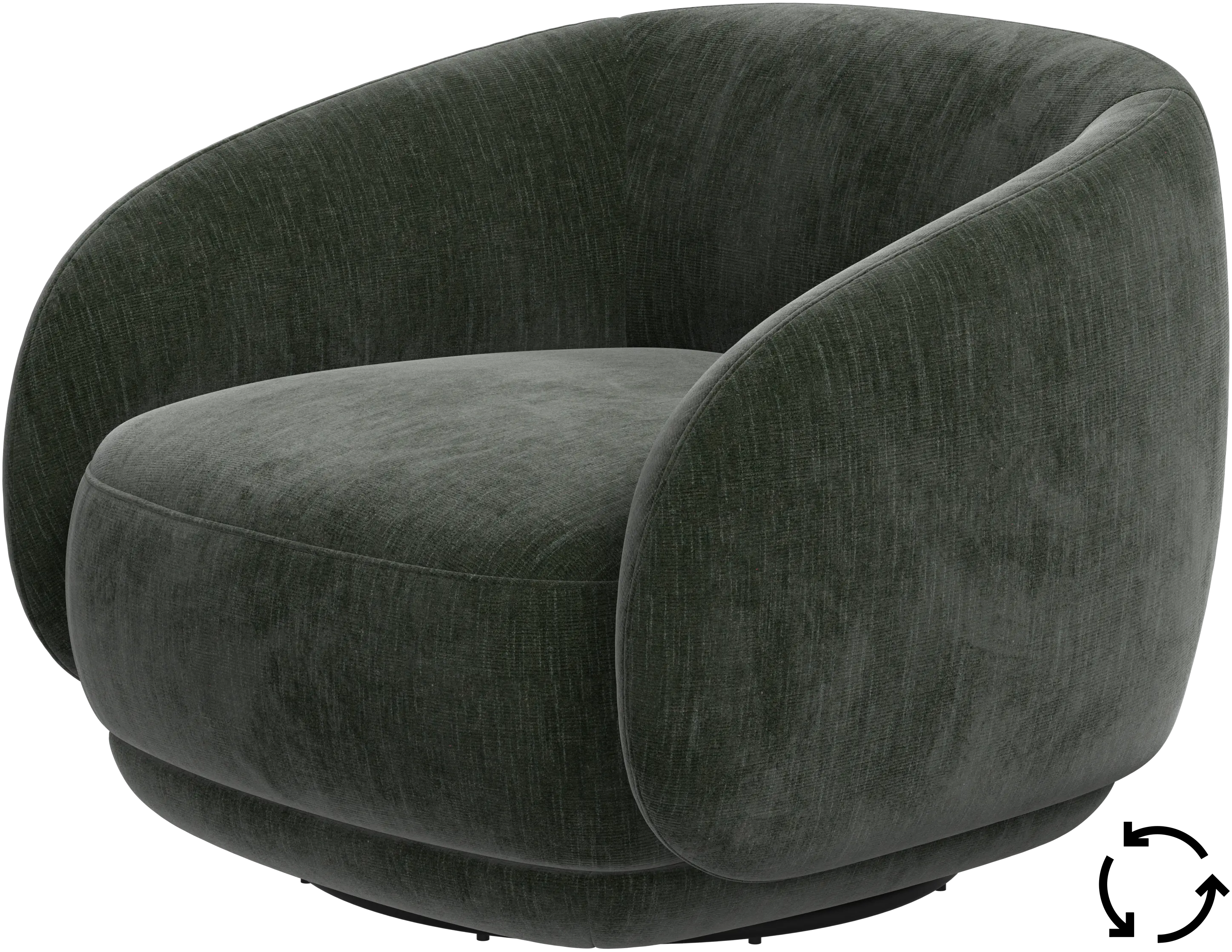 Bolzano chair with swivel base