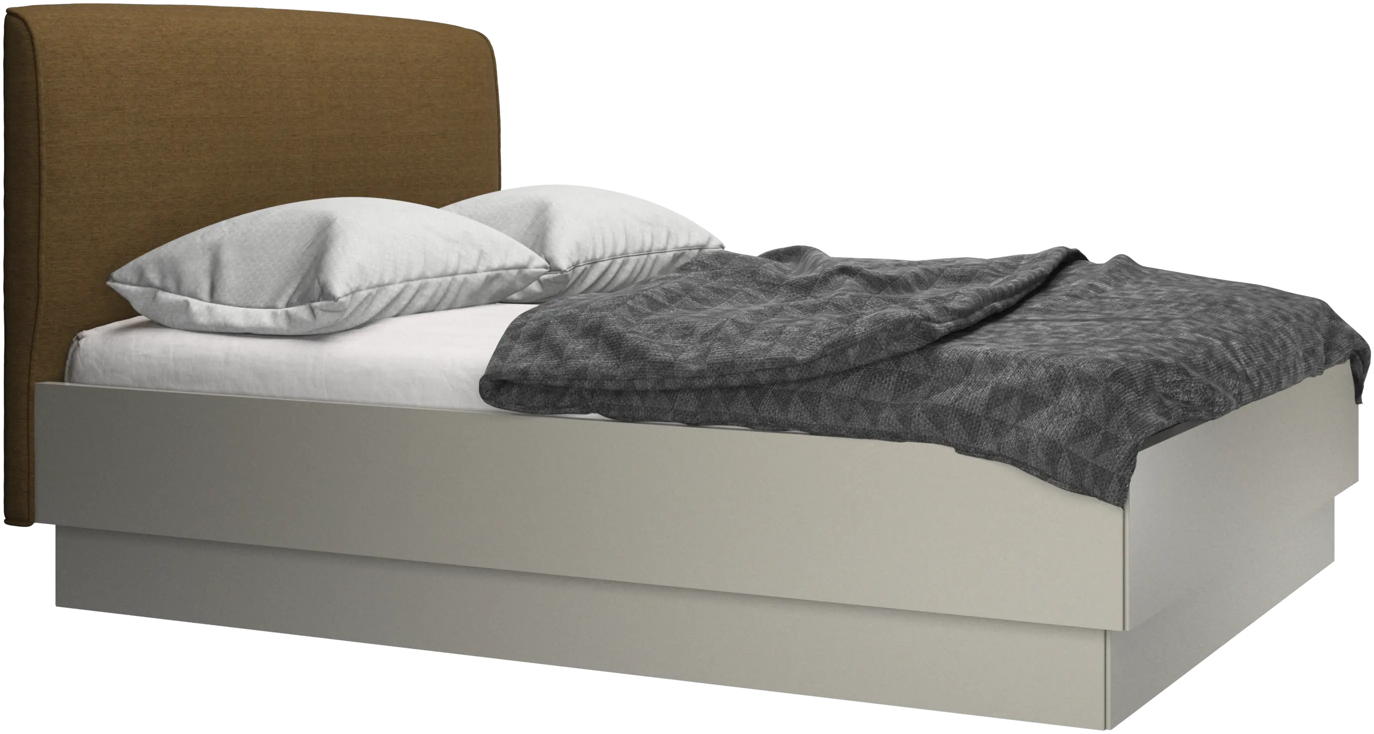 Houston, gepolstertes bett mit stauraum
