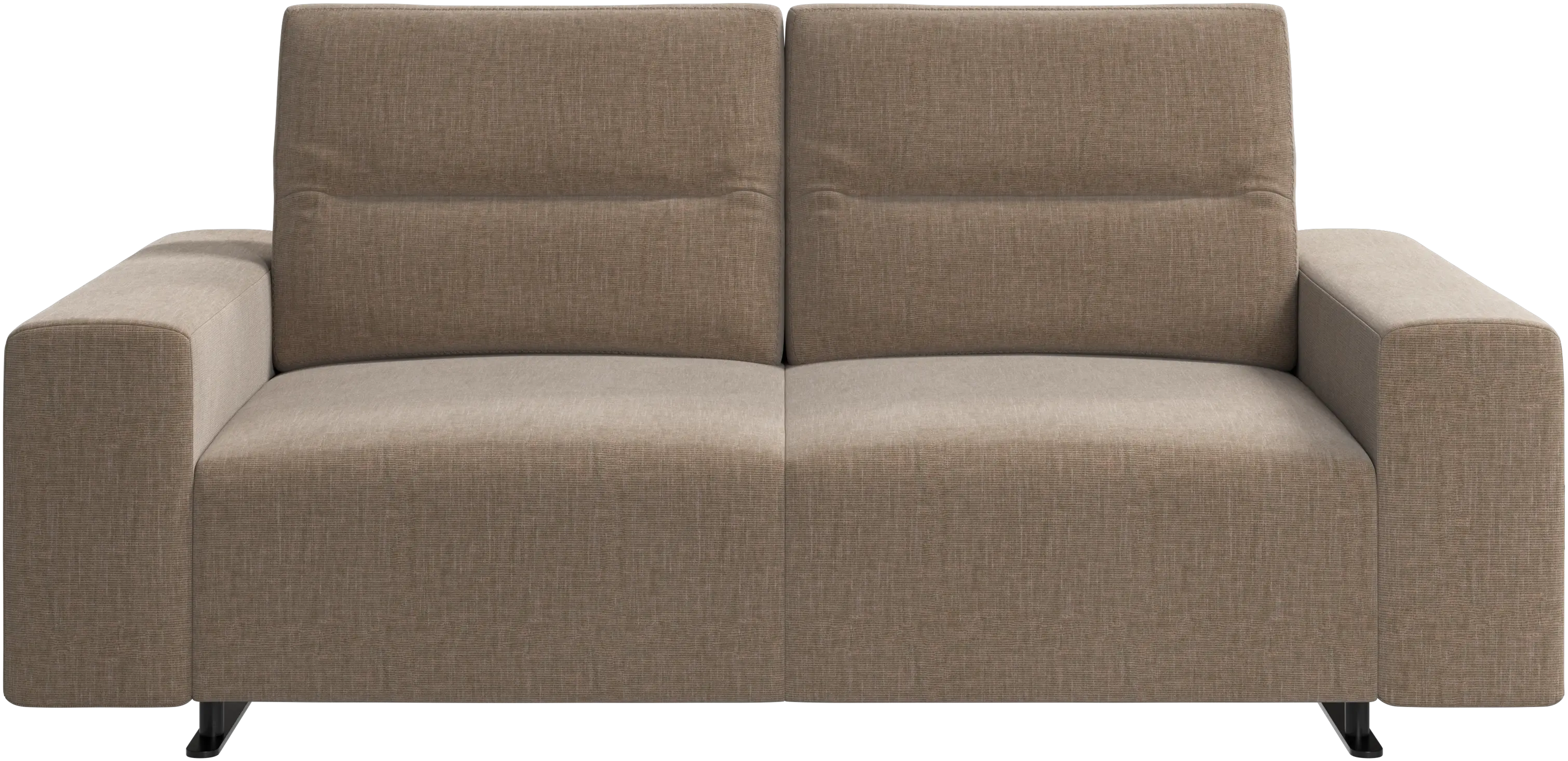 Hampton sofa with adjustable back and storage on the left side