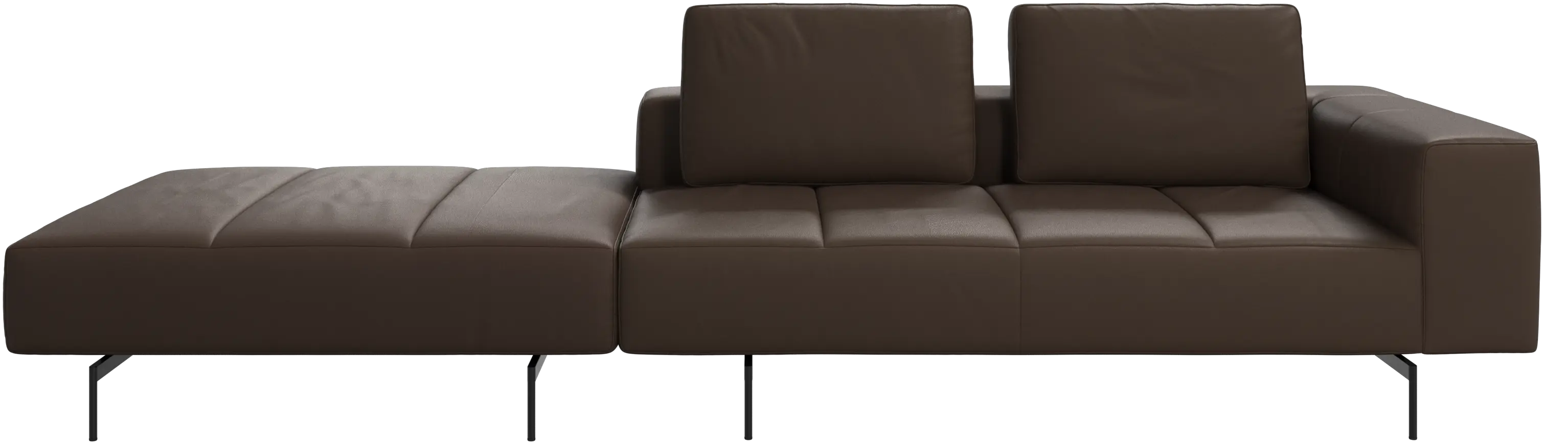 Amsterdam sofa with footstool on left side