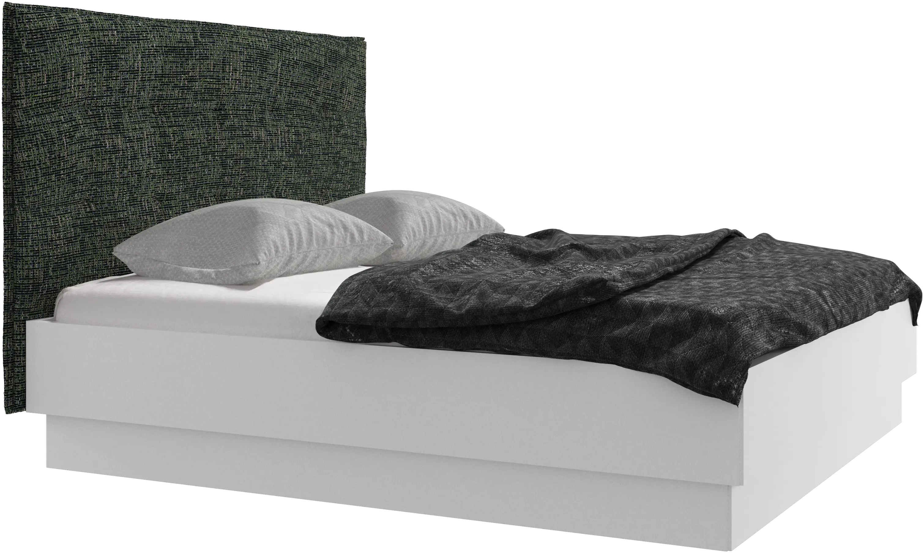 Lugano storage bed with lift-up frame and slats, excl. mattress