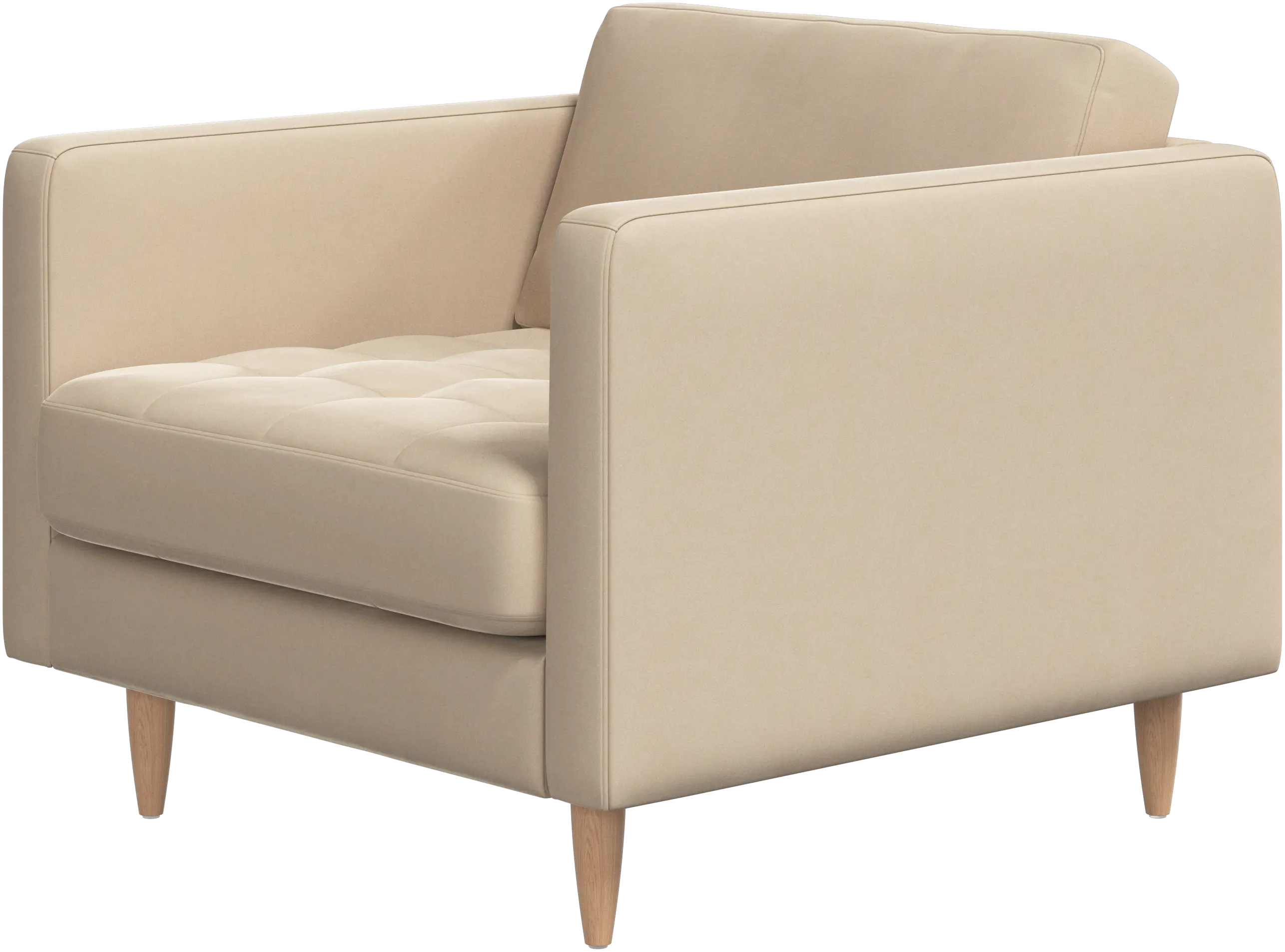 Osaka chair, tufted seat