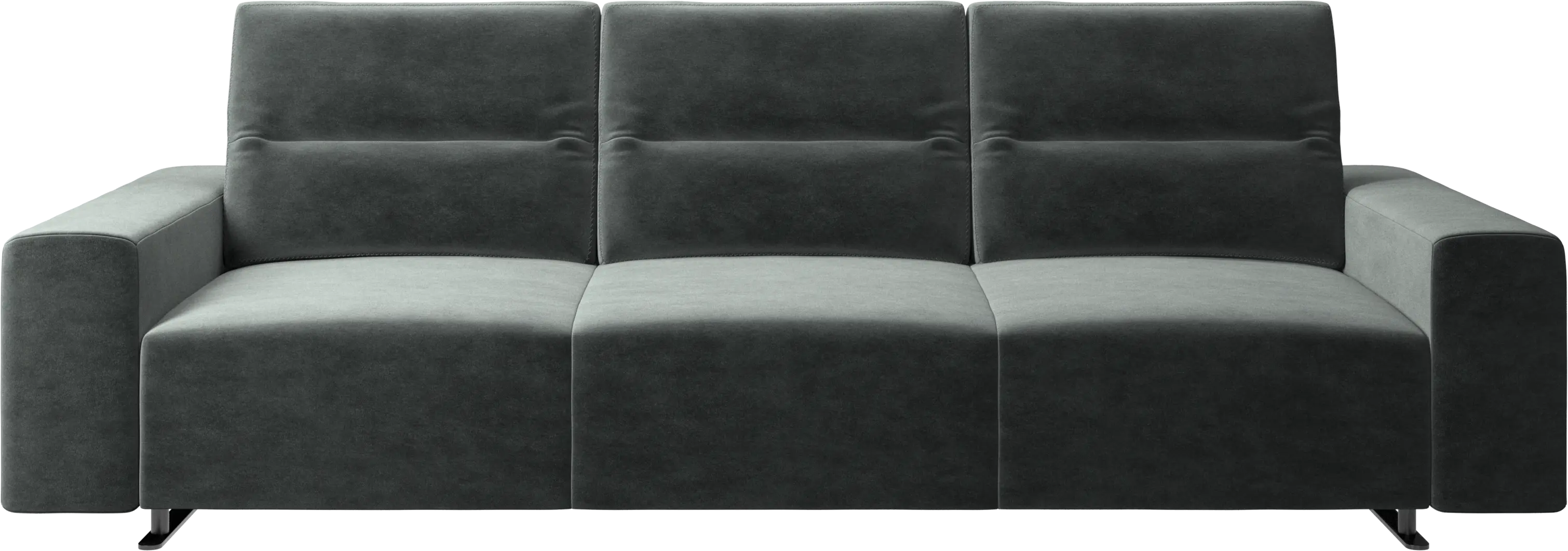 Hampton sofa with adjustable back and storage on the left side