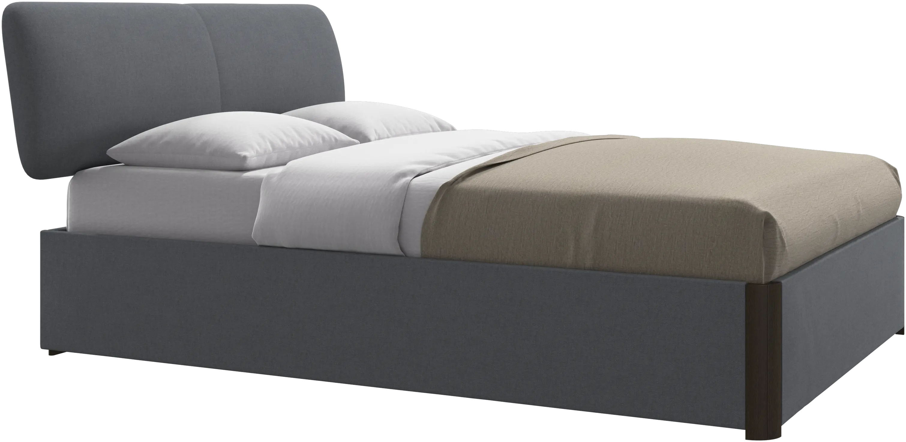 Element Bett, kopfteil bettmontiert, mit Lattenrost, exkl. Matratze