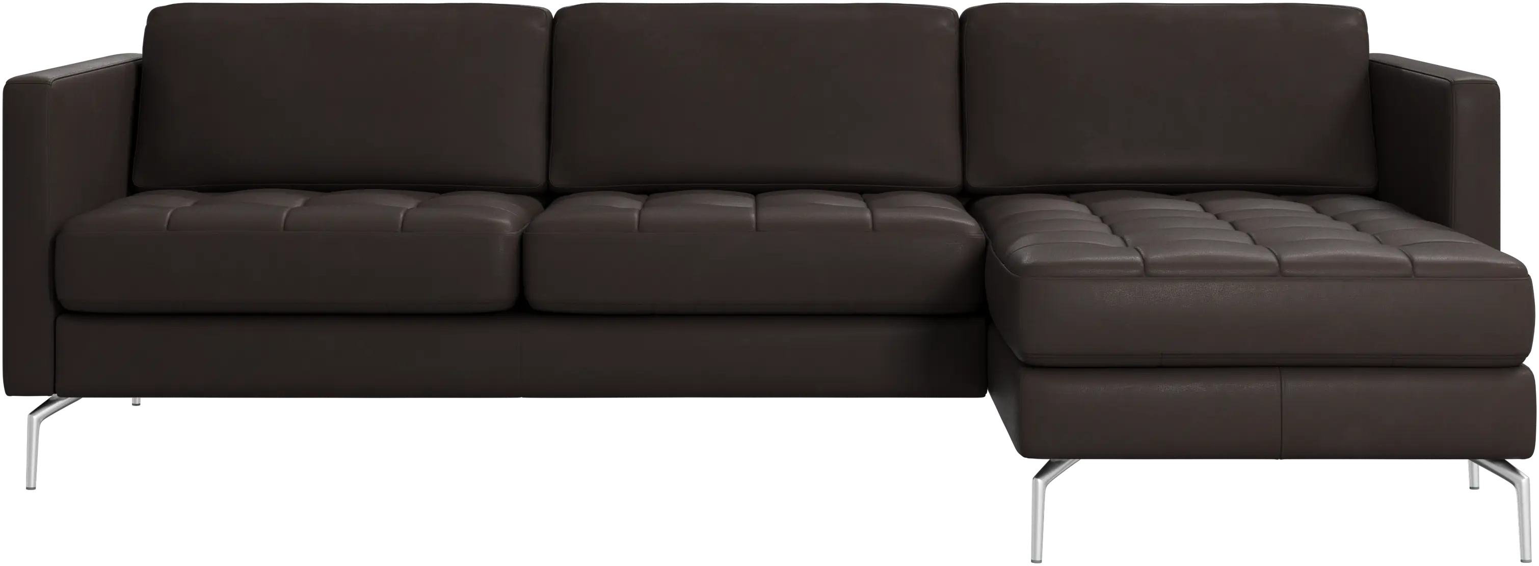 Osaka sofa with resting unit, tufted seat