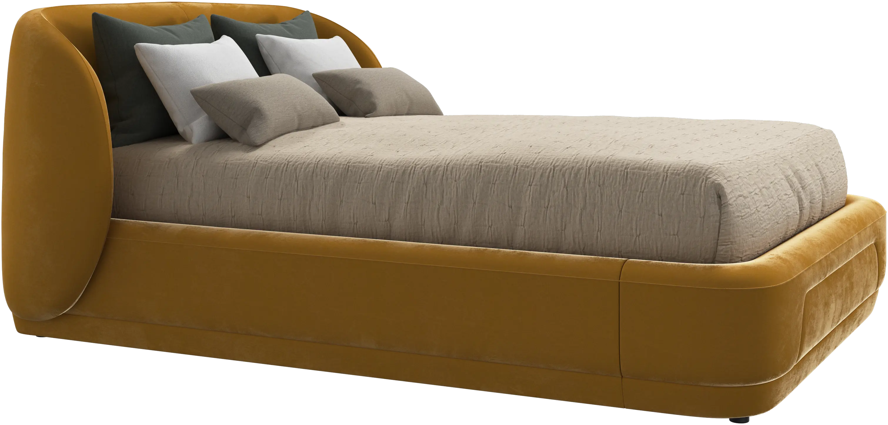 Bolzano bed with slats - W140xL200cm