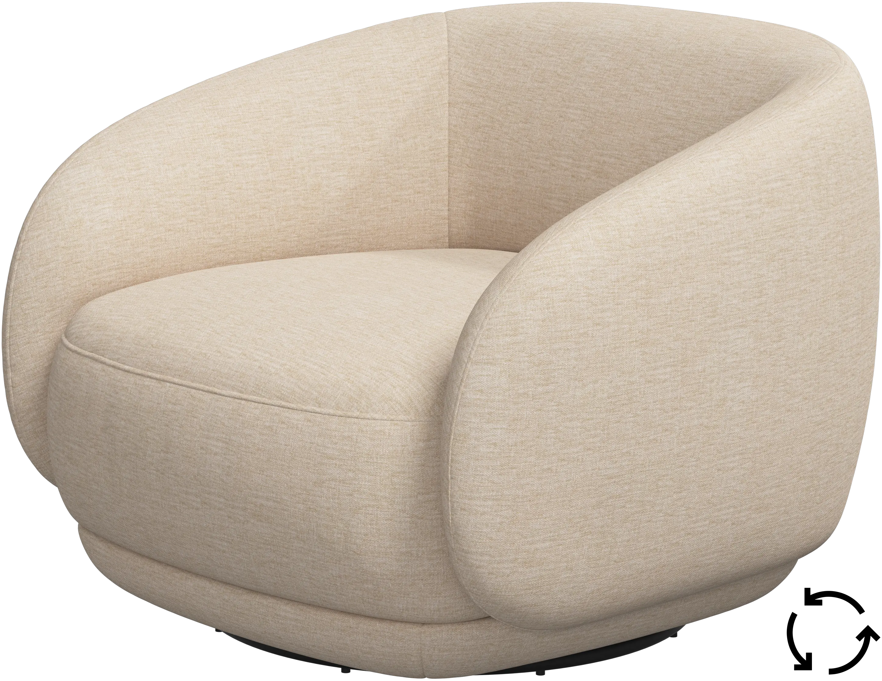 Bolzano chair with swivel base