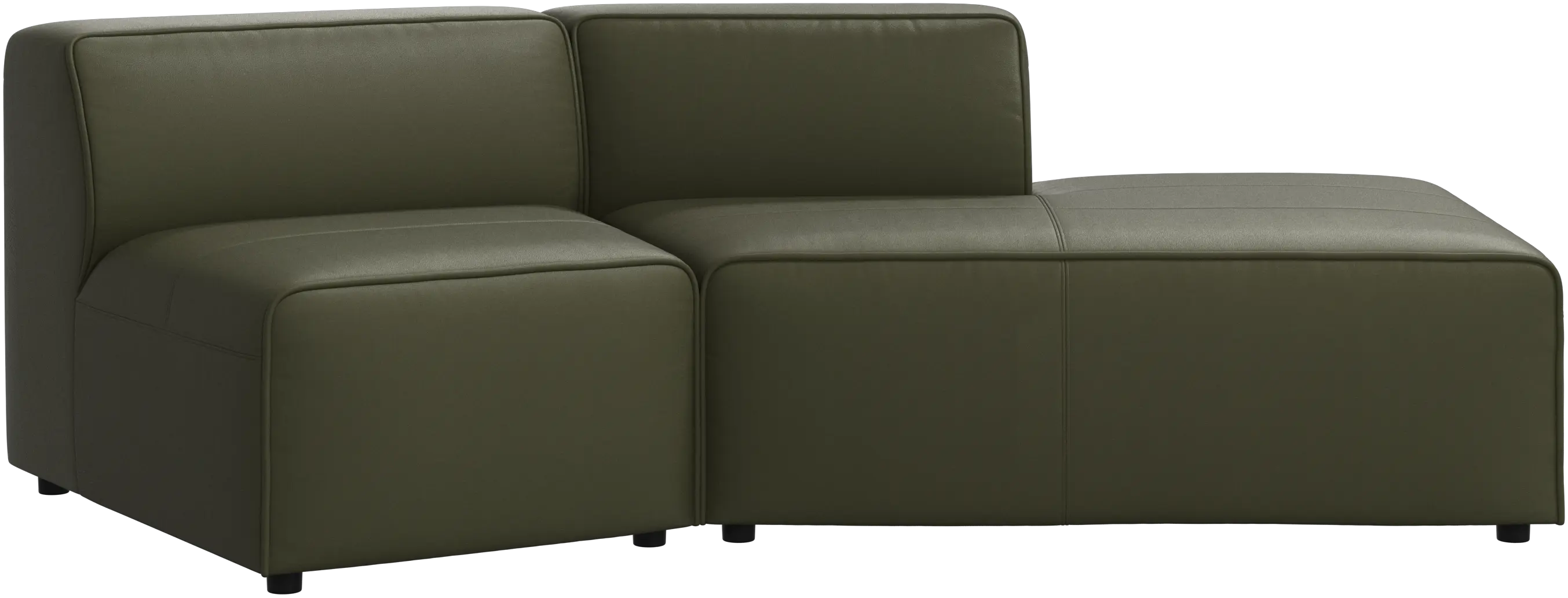 Sofá Carmo con lado abierto, en ángulo, derecho