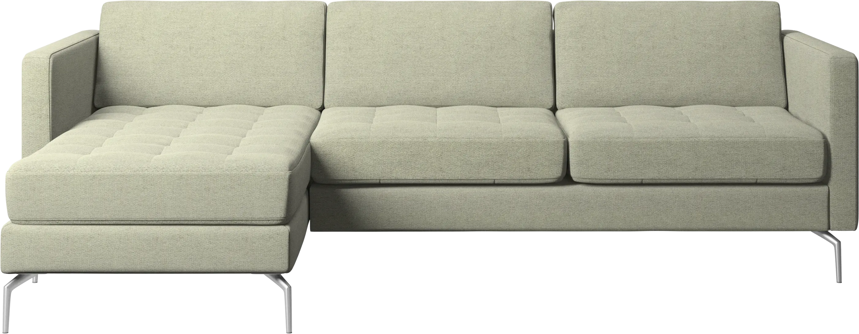 Osaka sofa with resting unit, tufted seat