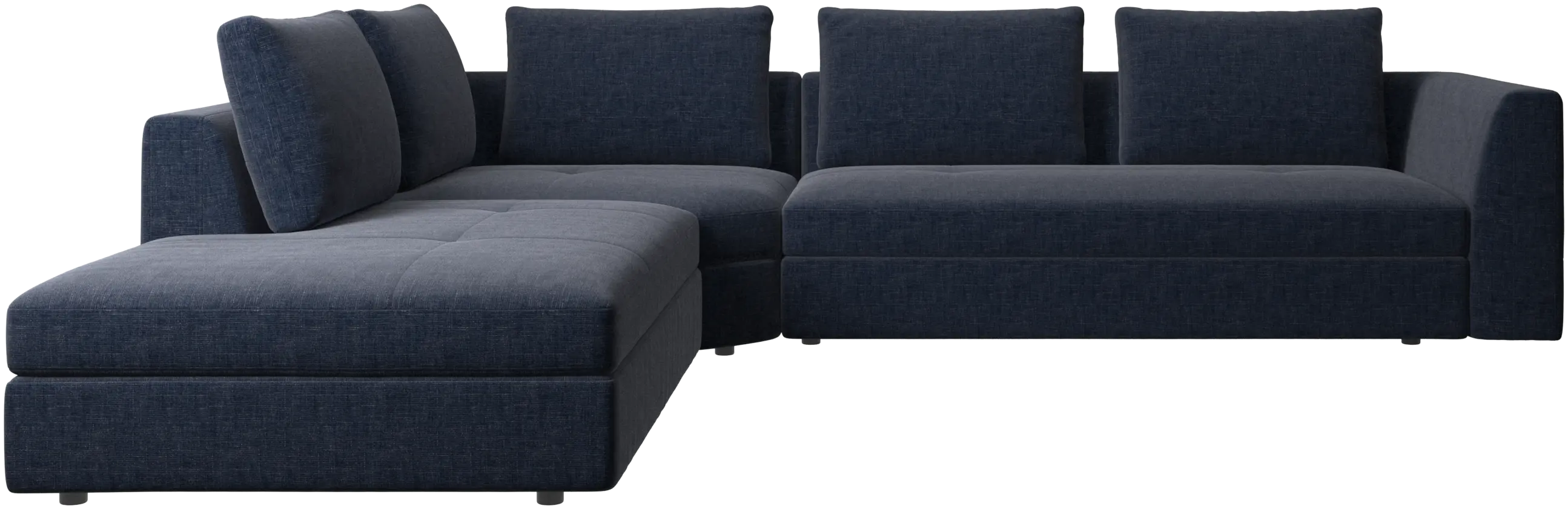 Bergamo corner sofa with lounging unit