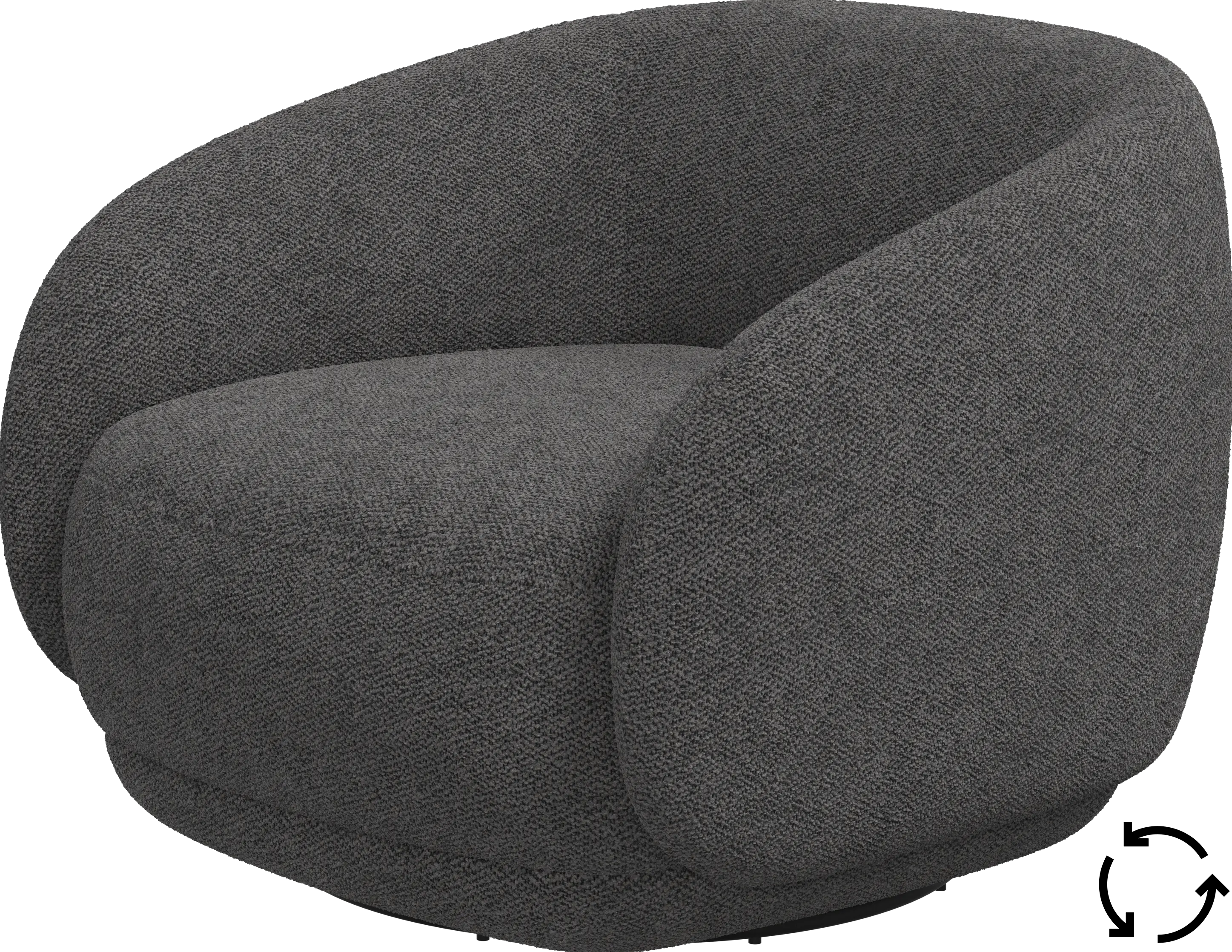 Bolzano armchair with swivel function