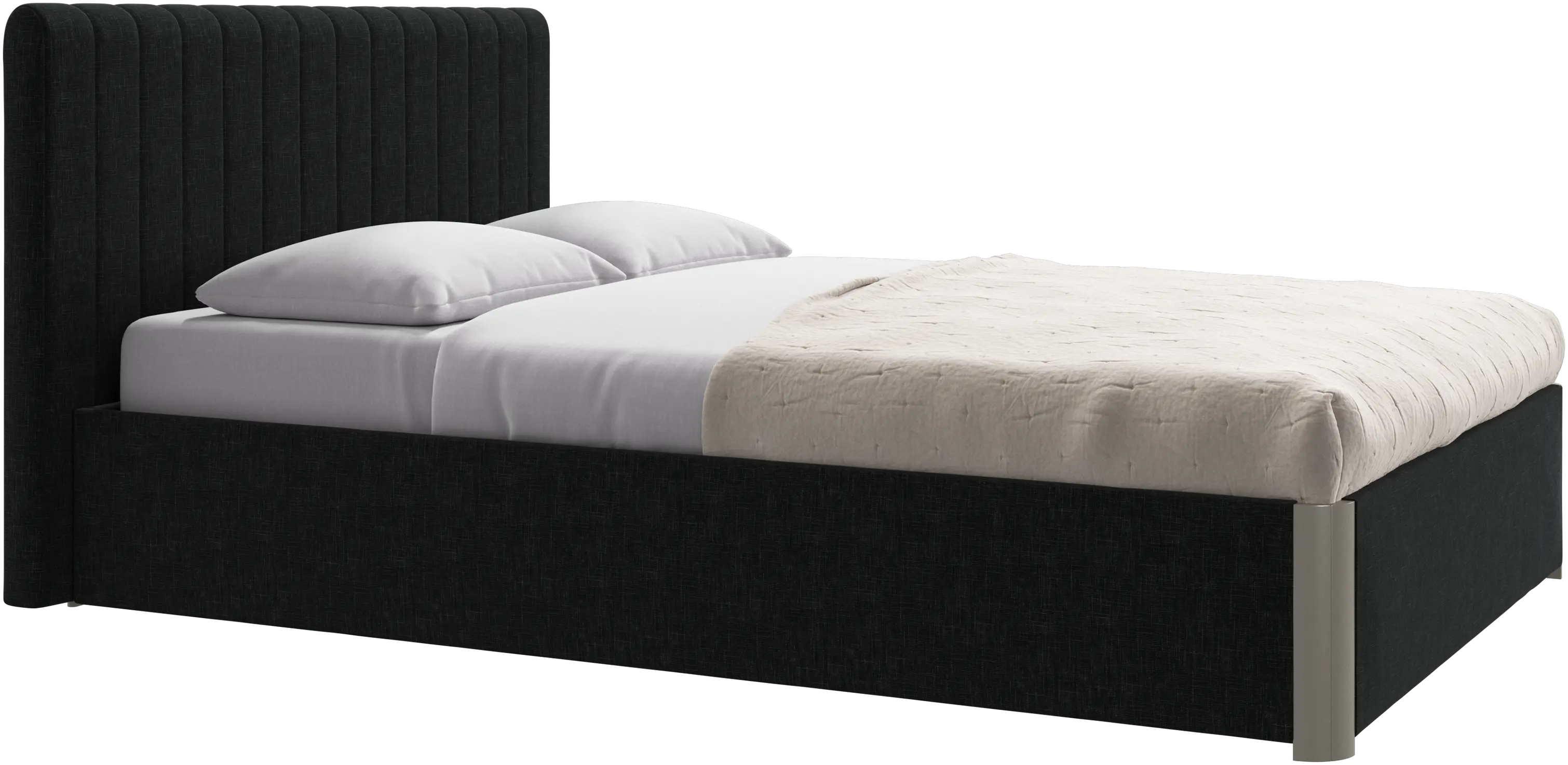 Element bed, bed-mounted headboard, with slats, excl. mattress
