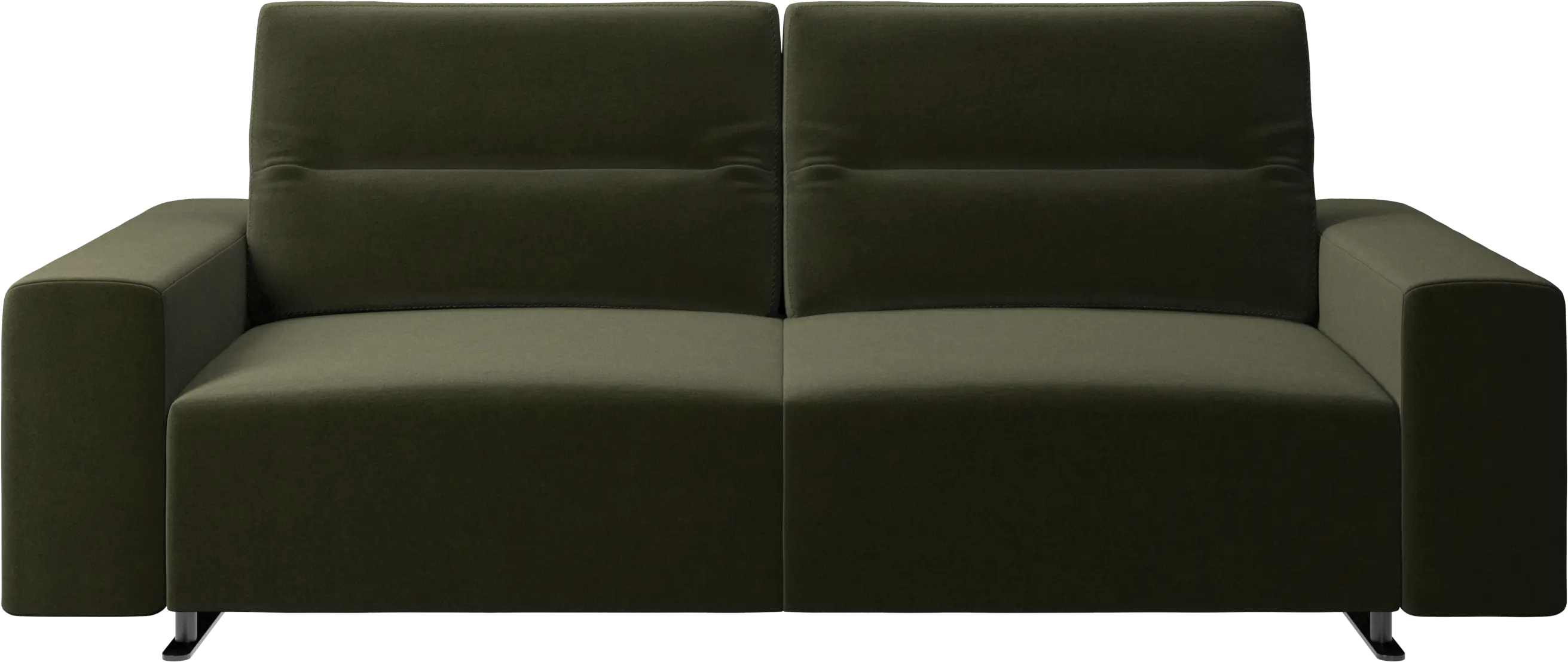 Hampton sofa with adjustable back and storage on the right side