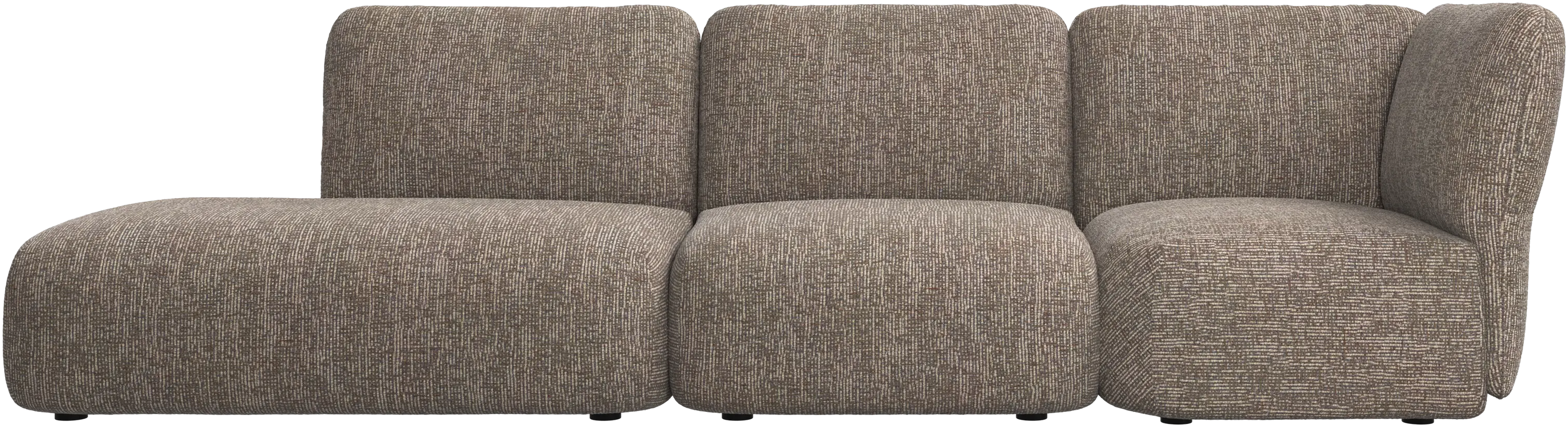 Paraggi sofa with lounging unit right