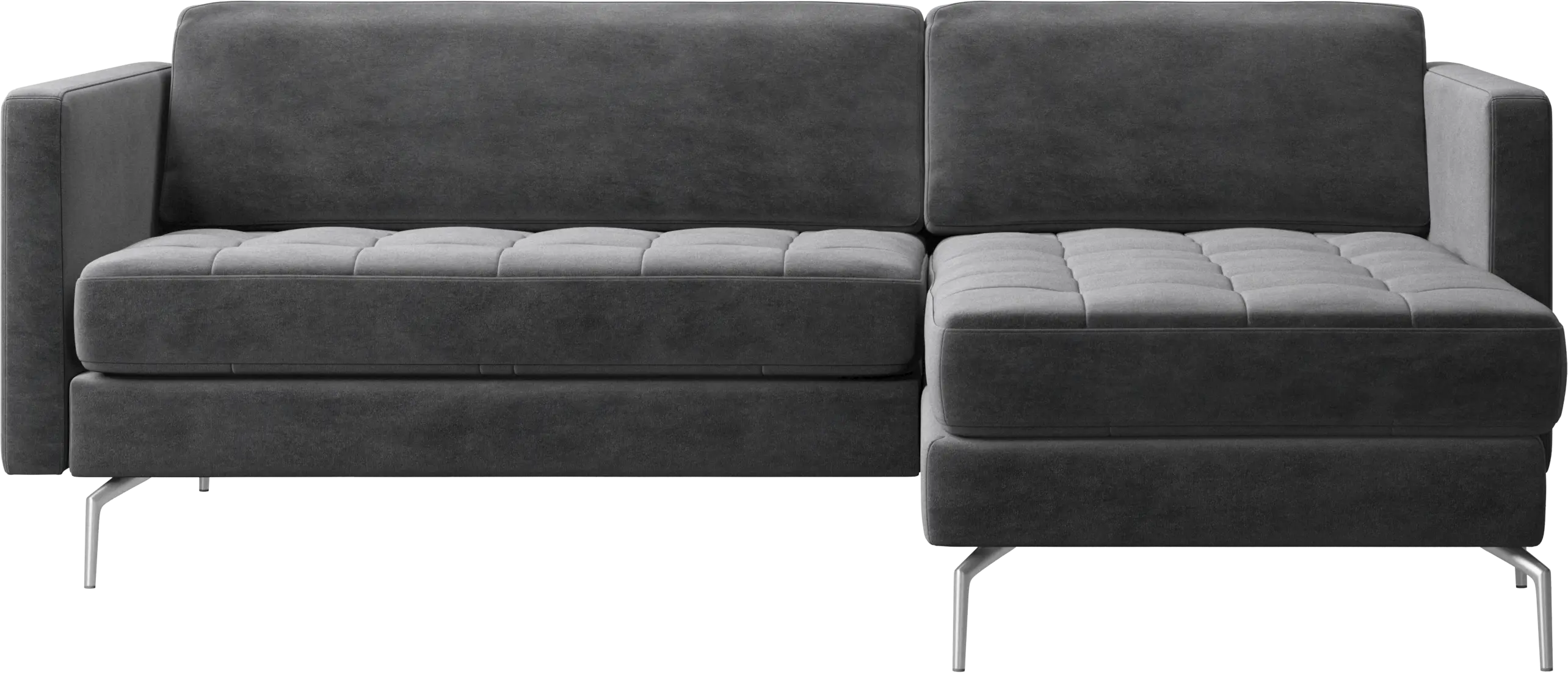 Osaka sofa with resting unit, tufted seat
