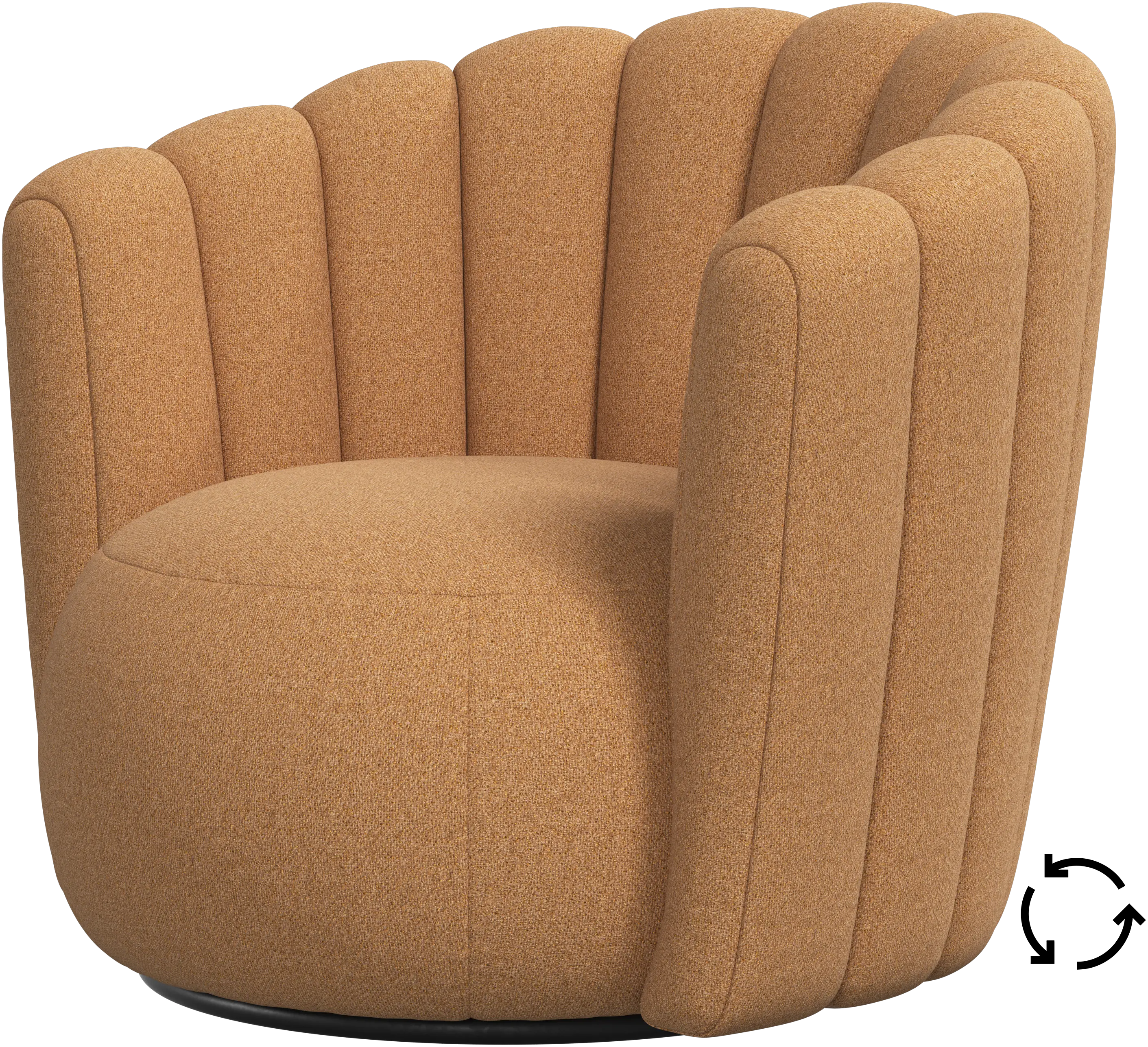 Sweet Art armchair with swivel function