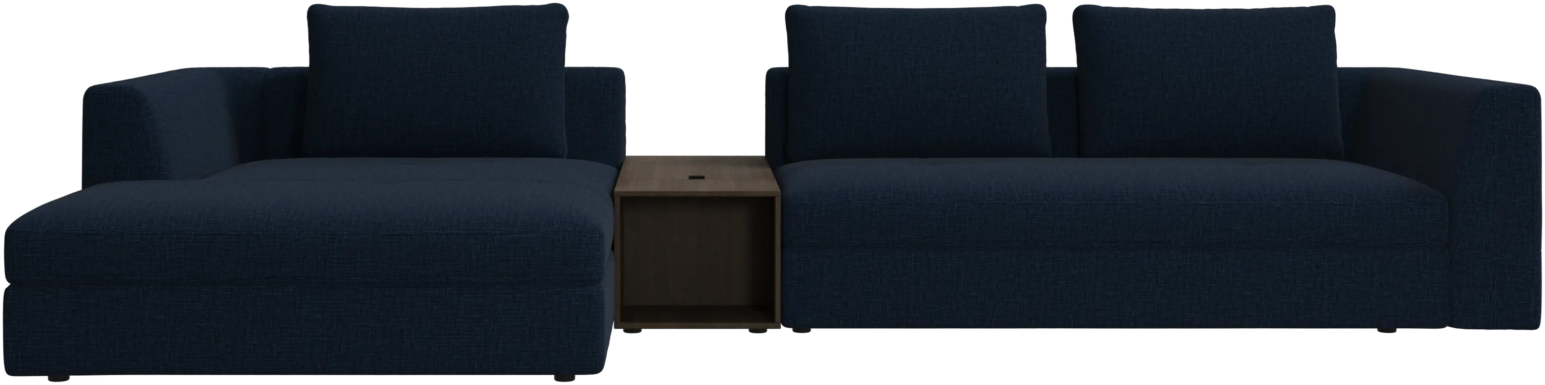 Bergamo chaise longue sofa with storage