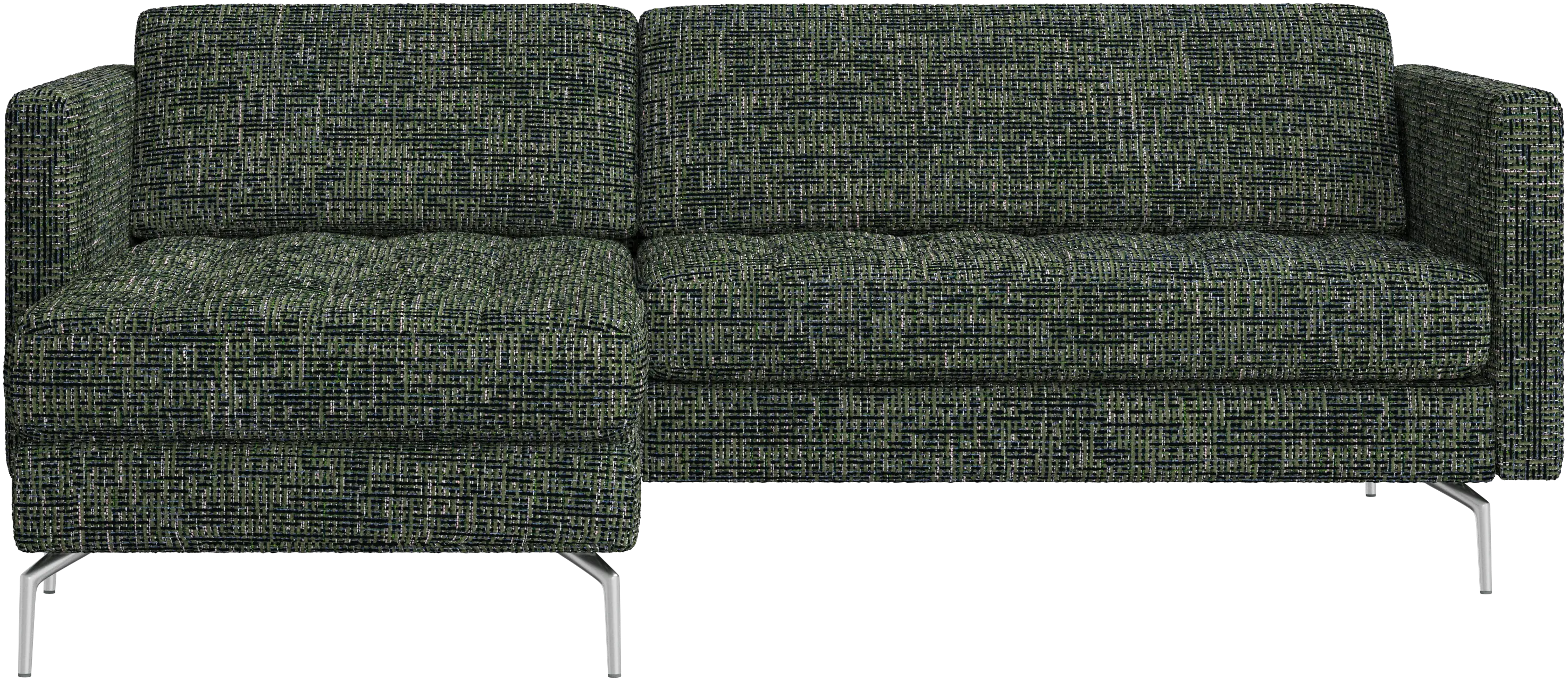 Osaka sofa with resting unit, tufted seat