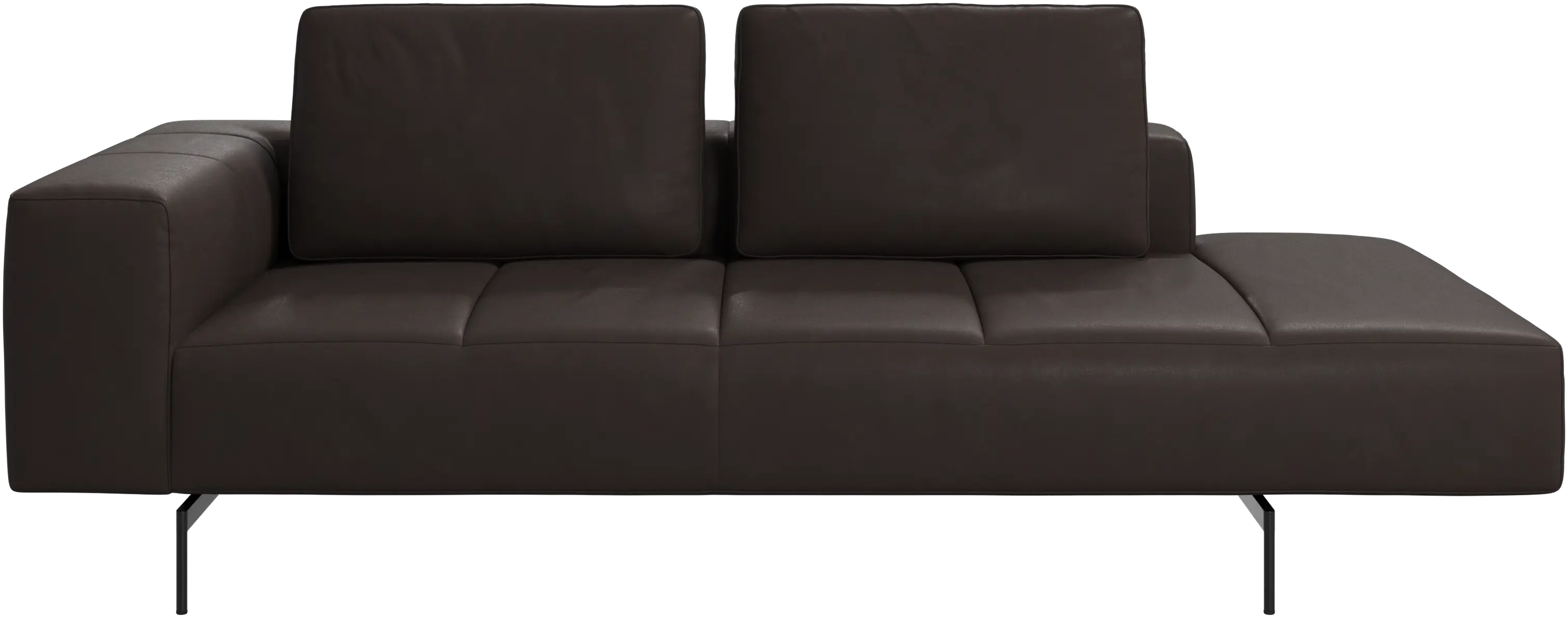 Amsterdam resting module for sofa, armrest left, open end right
