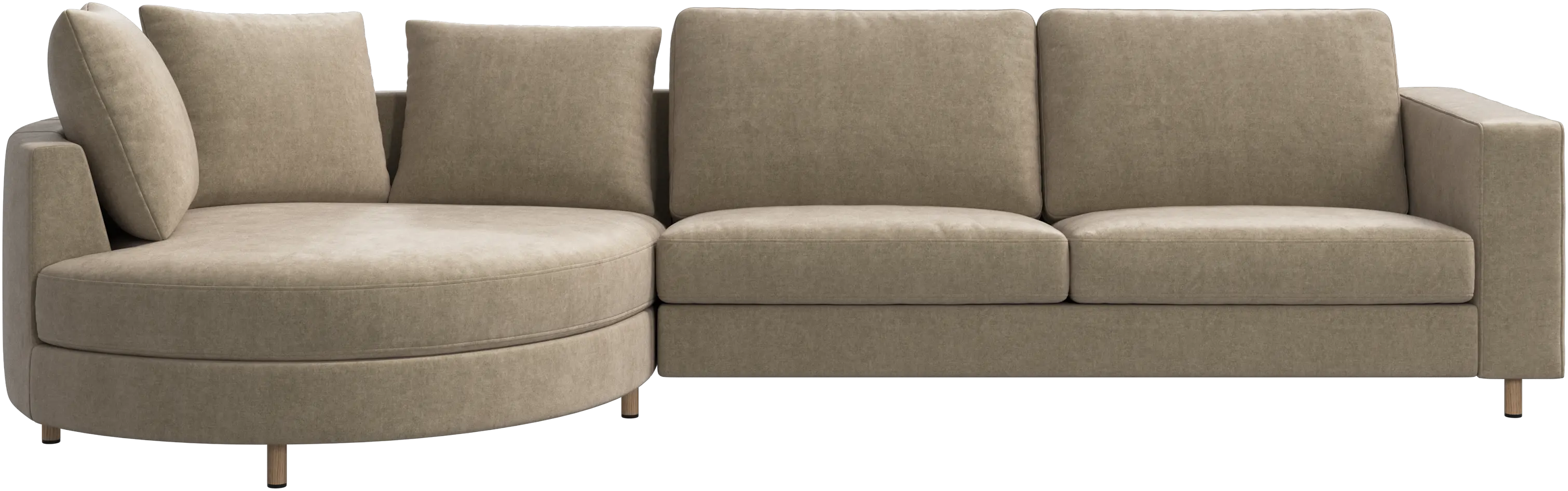 Sofá Indivi con módulo chaise-longue a la izquierda