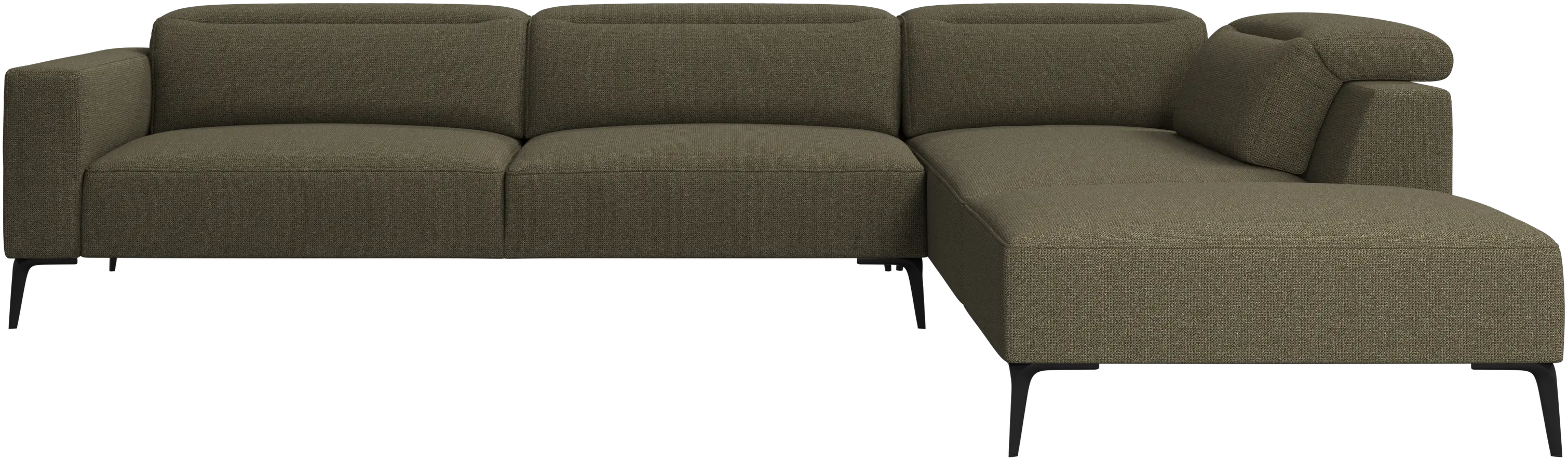 Zürich corner sofa with lounging unit