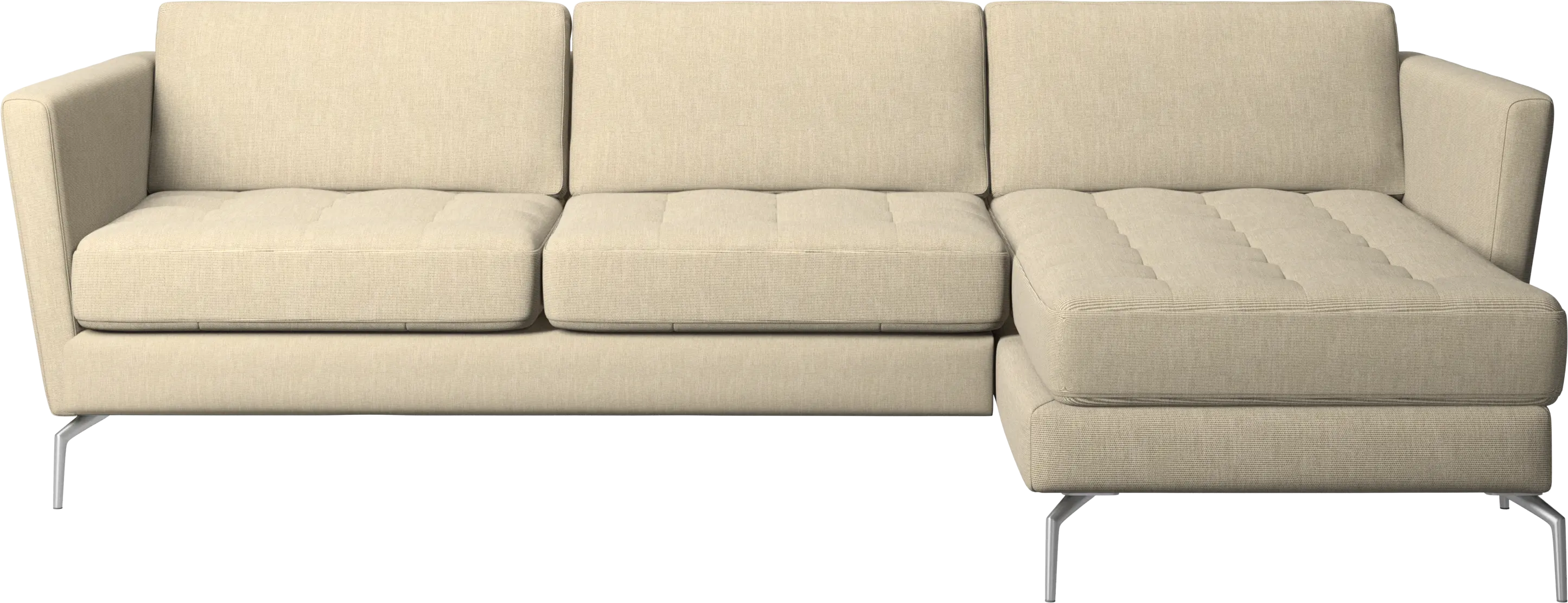 Osaka sofa with resting unit, tufted seat