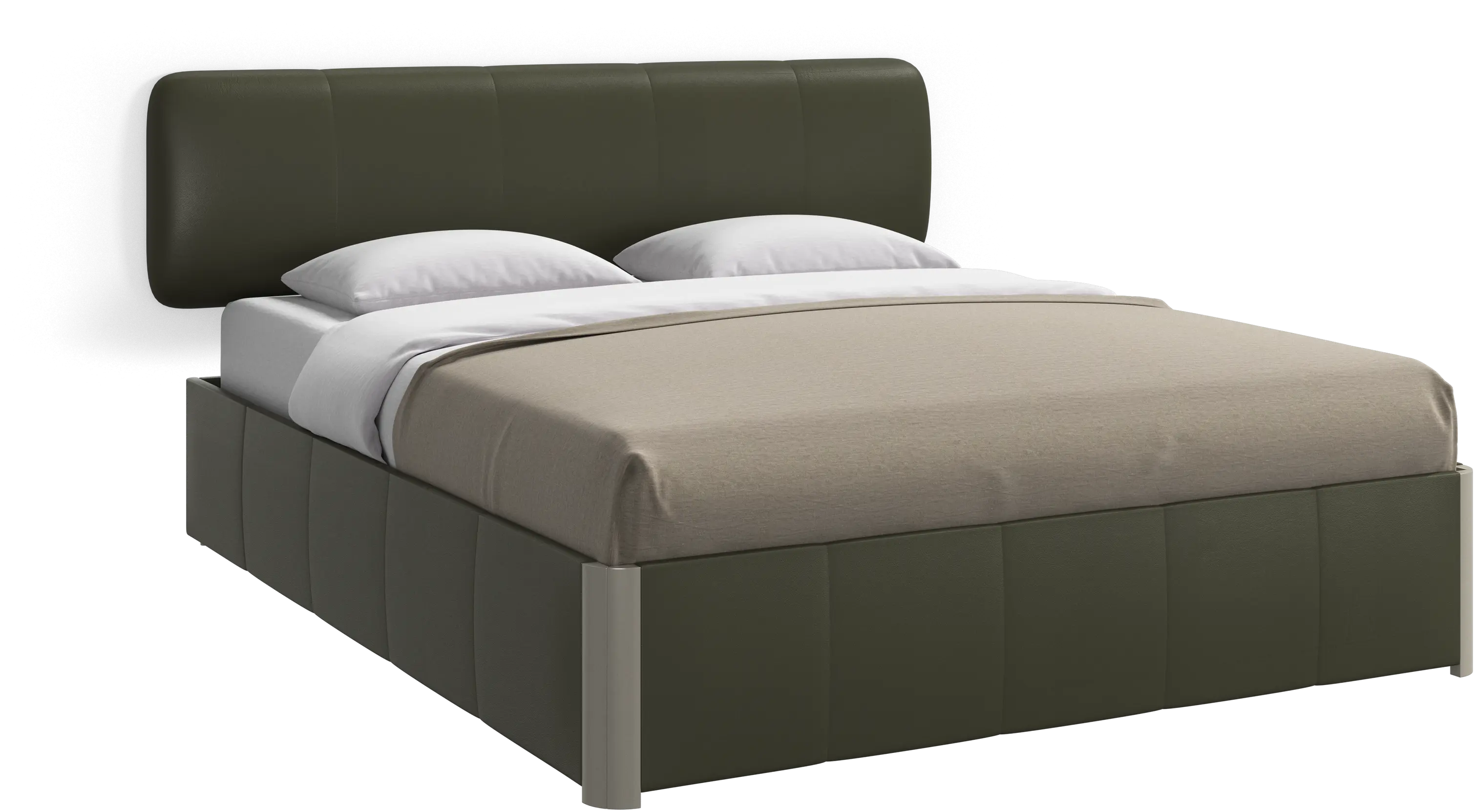 Element bed, wall-mounted headboard, with slats, excl. mattress