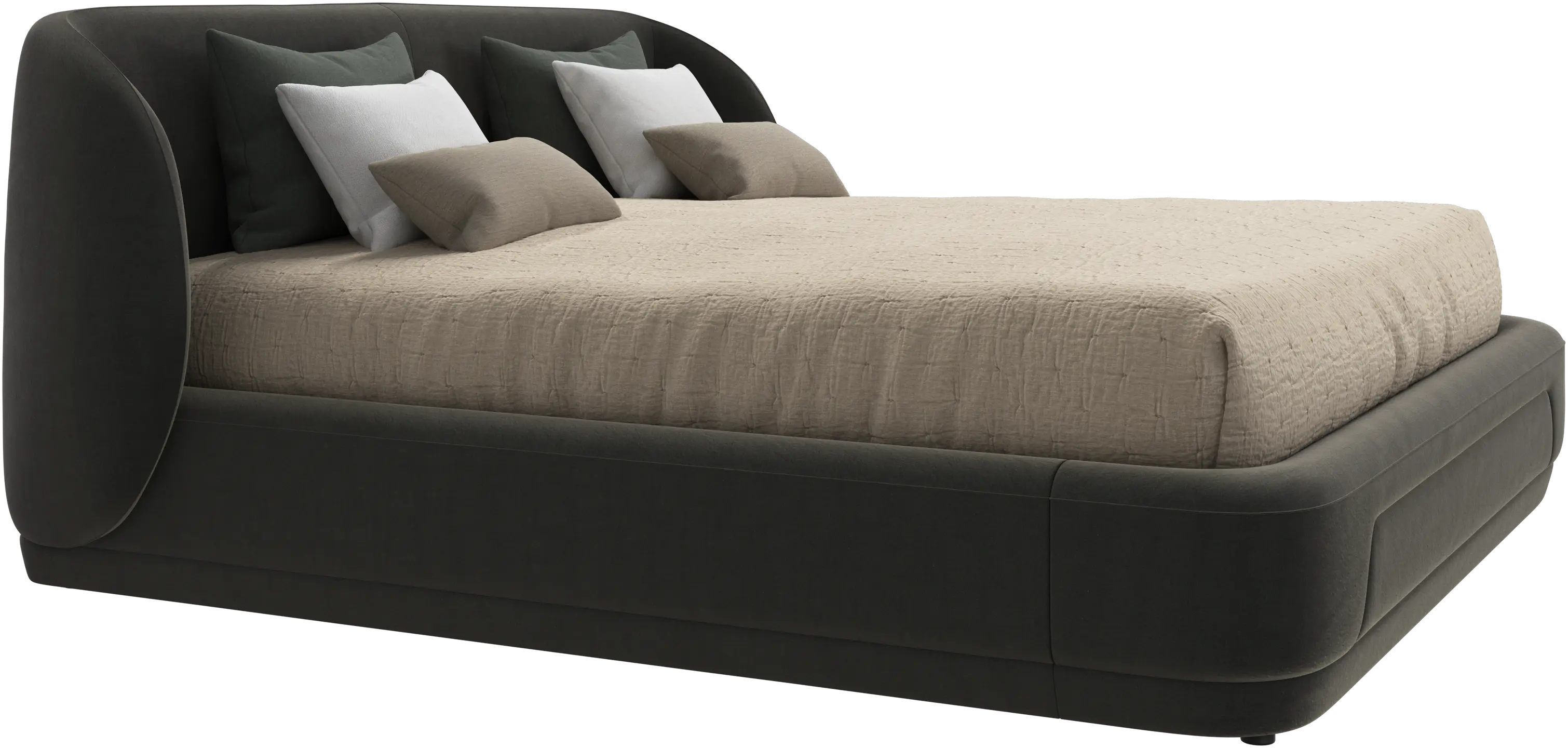 Bolzano bed with slats  - W180xL200cm
