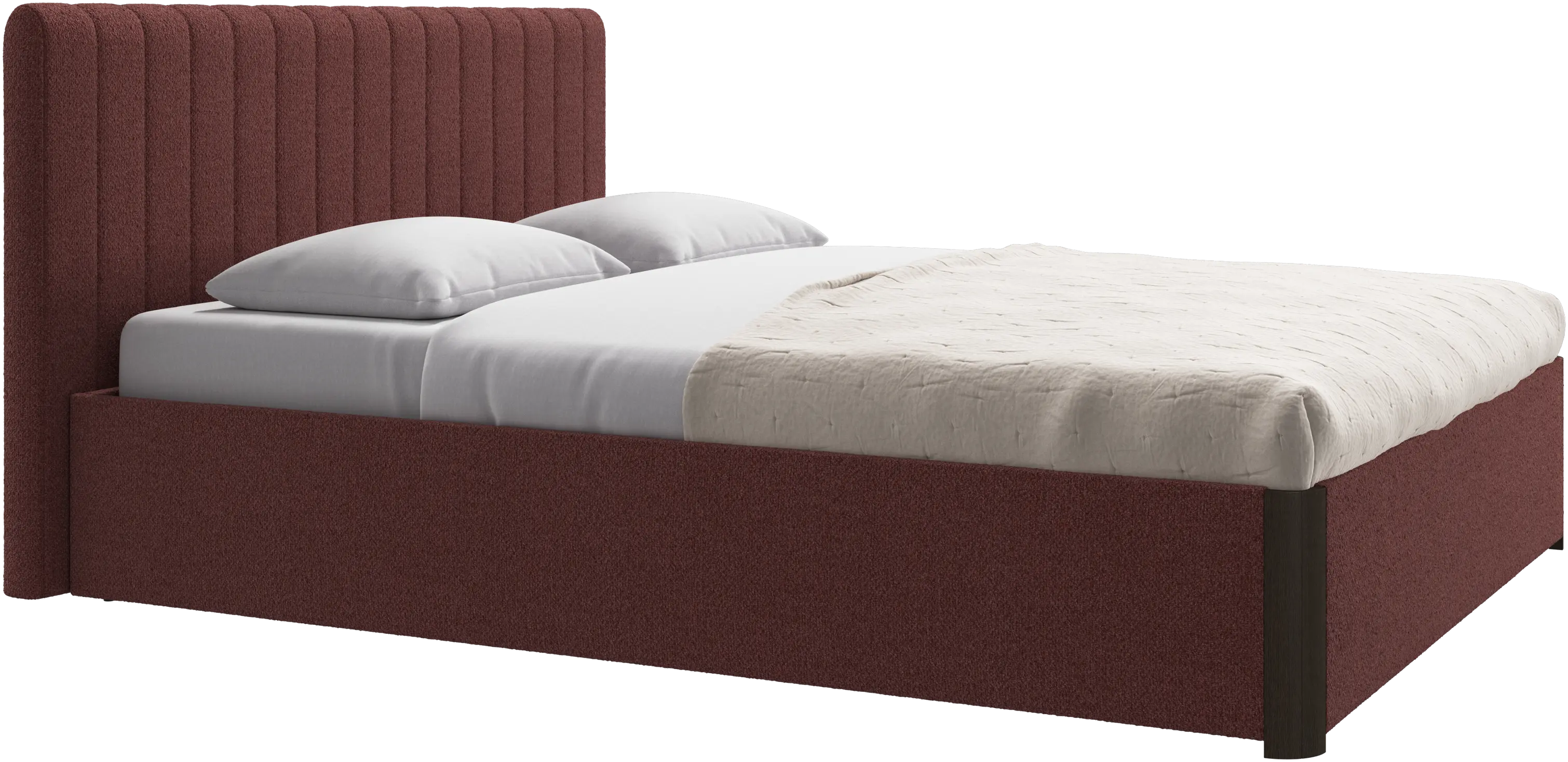 Element bed, bed-mounted headboard, with slats, excl. mattress