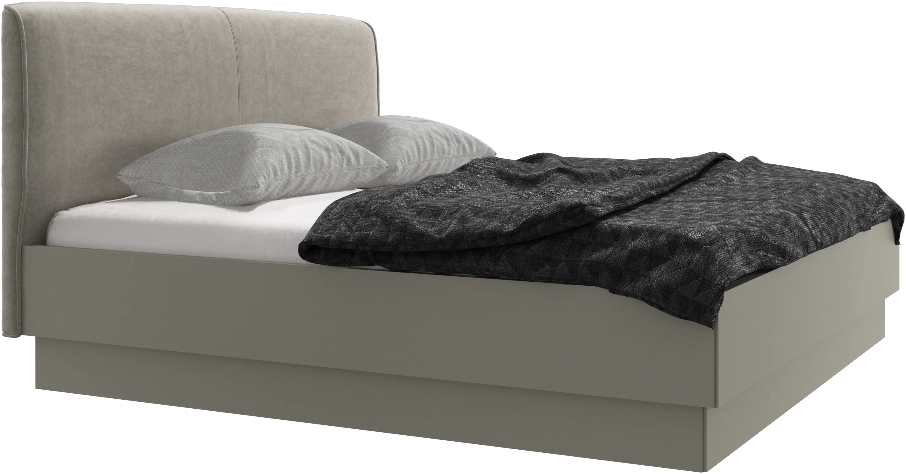 Houston, upholstered bed with storage